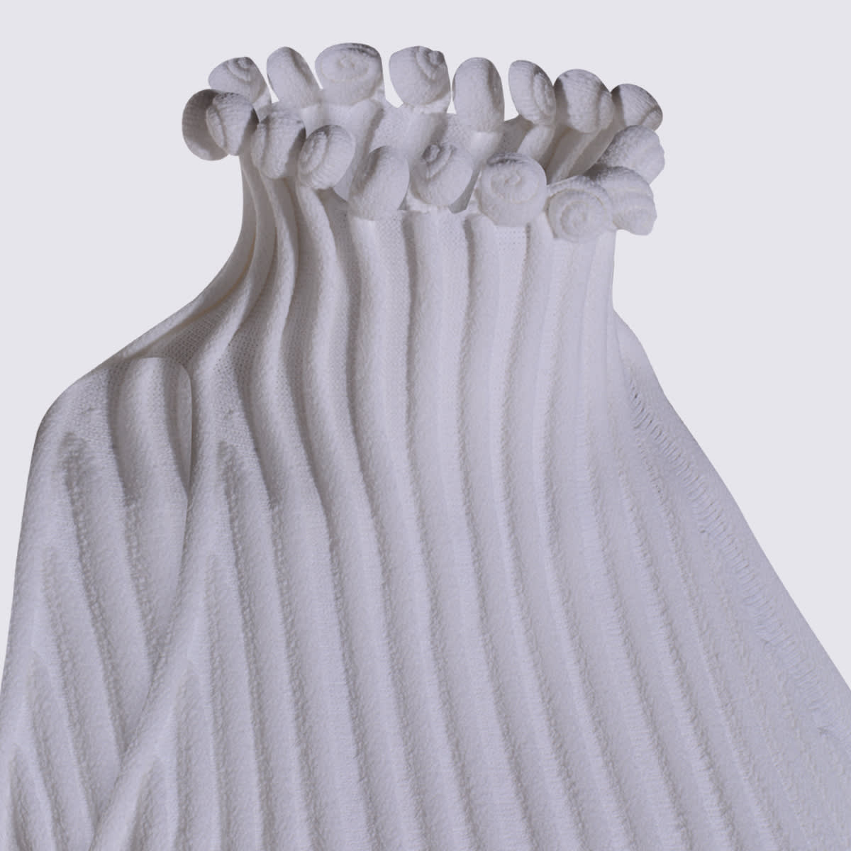 Alaïa White Viscose Top In Multi
