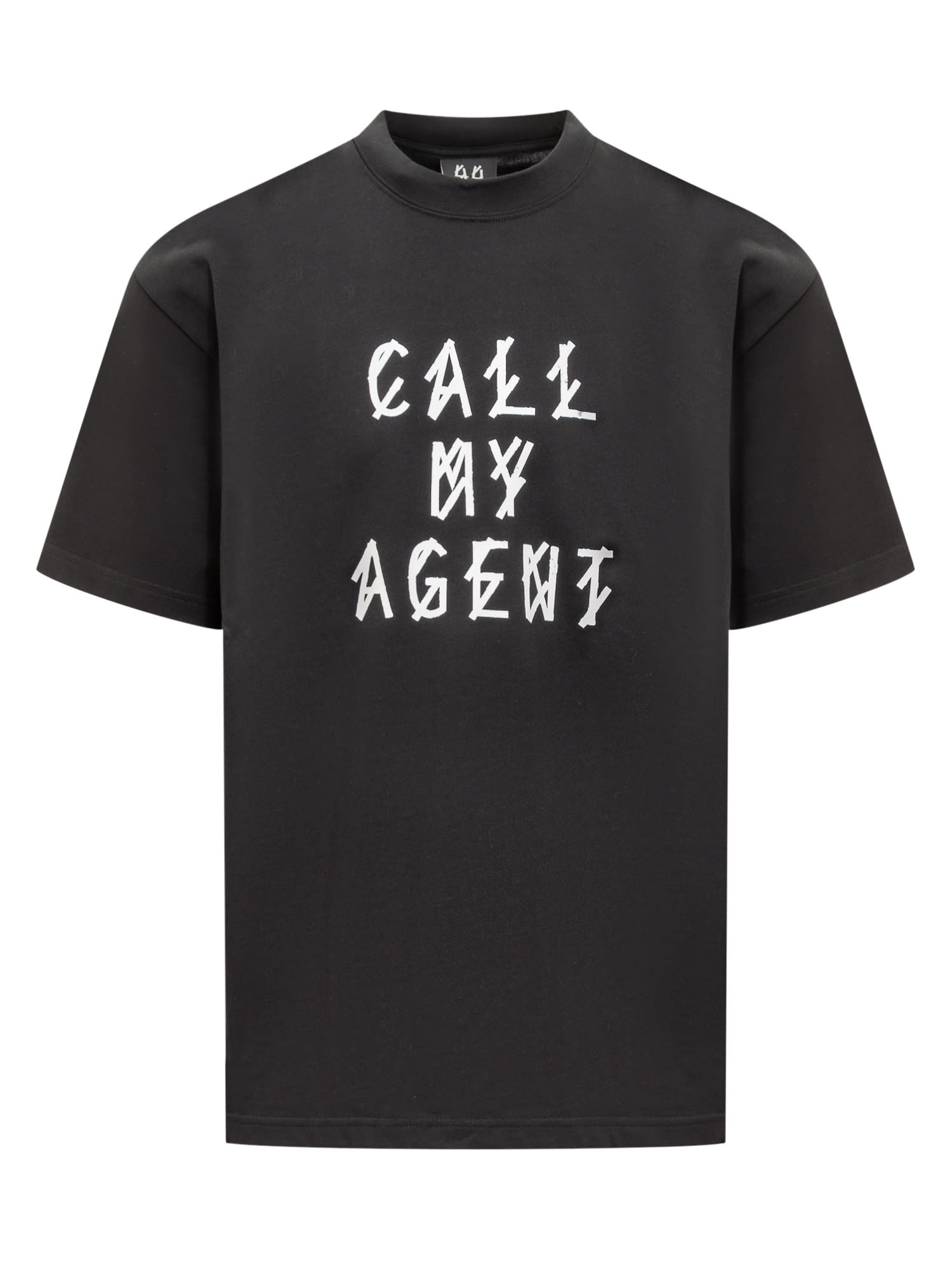 44 Label Group T-shirt With My Agent Print In Black-call My Agent