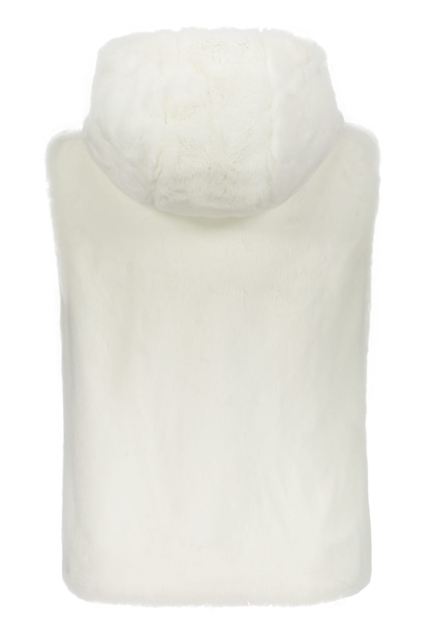 Lorena Antoniazzi Faux Fur Waistcoat In White