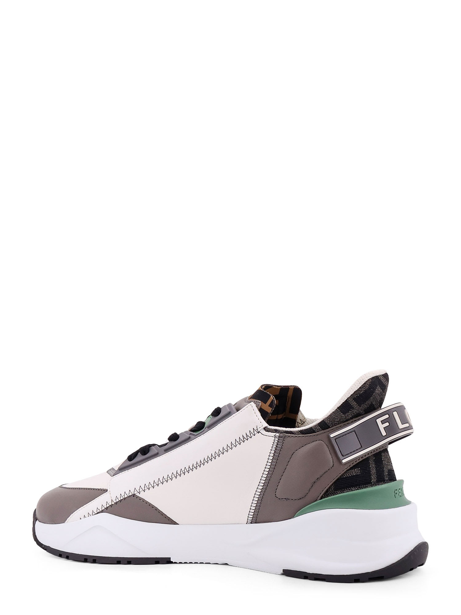 Shop Fendi Flow Sneakers In Grey