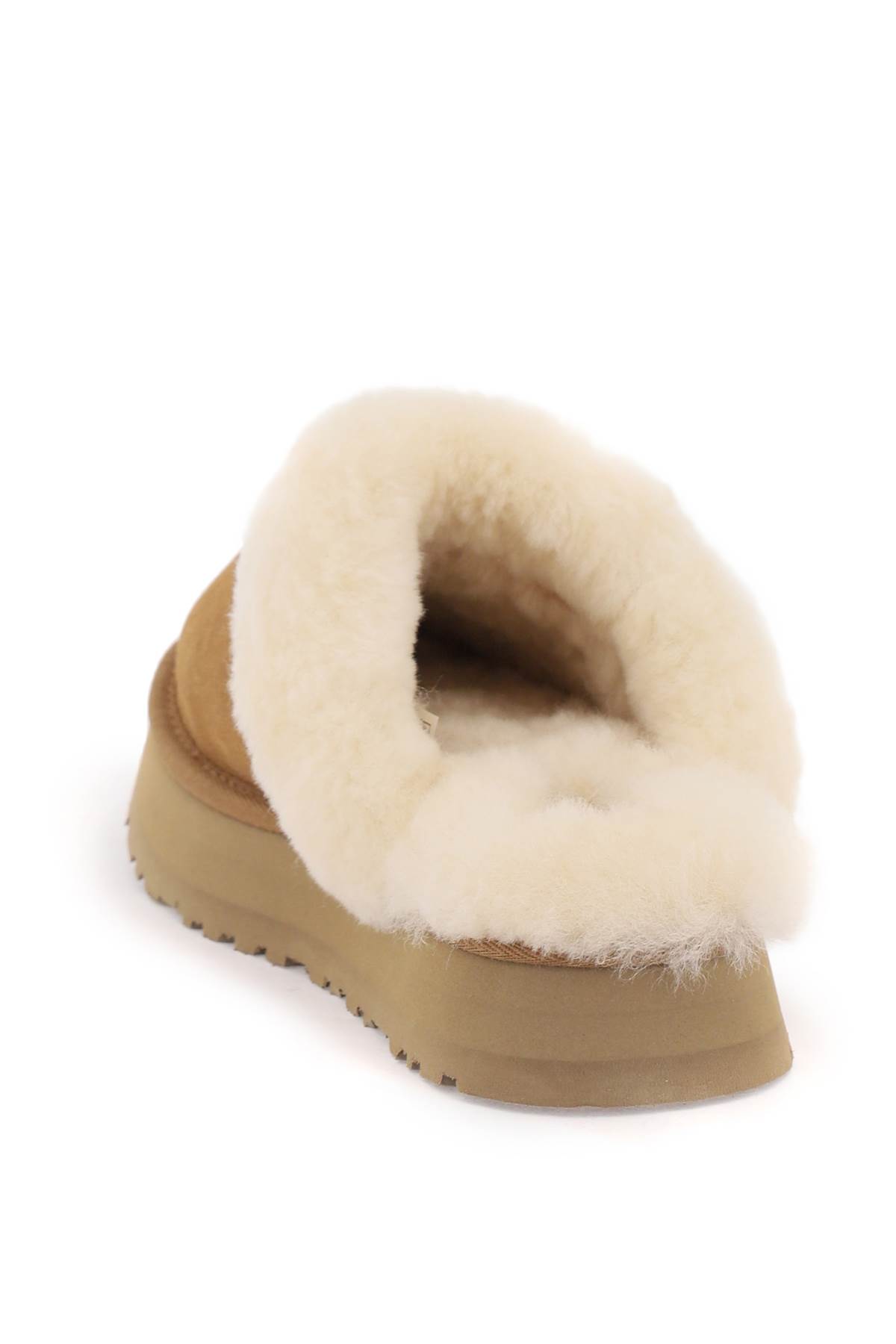 Shop Ugg Disquette Slides In Beige