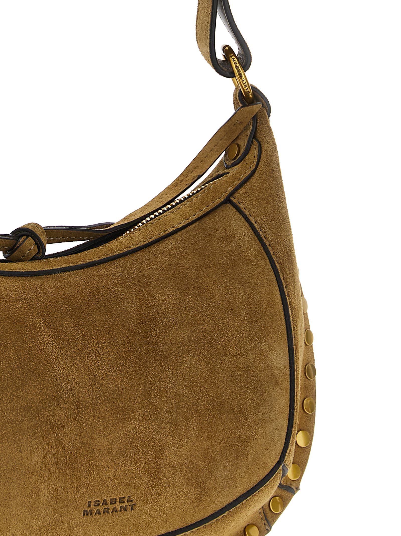 Isabel Marant Oskan Moon Shoulder Bag In Brown