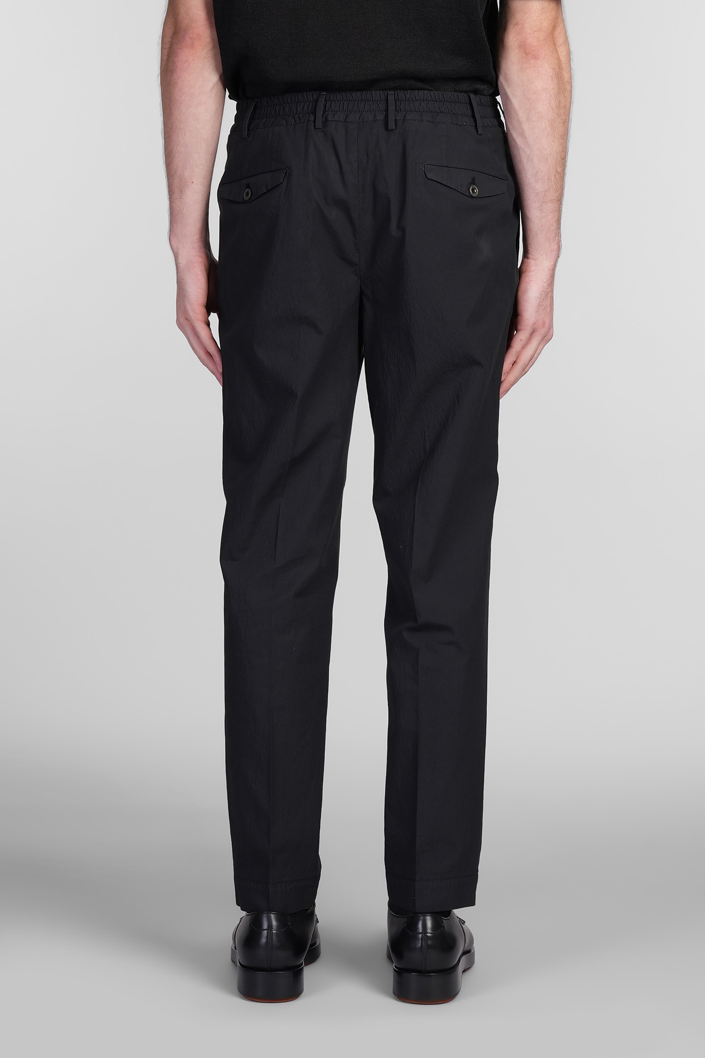 Santaniello Irno Evo Pants In Black Cotton In Black