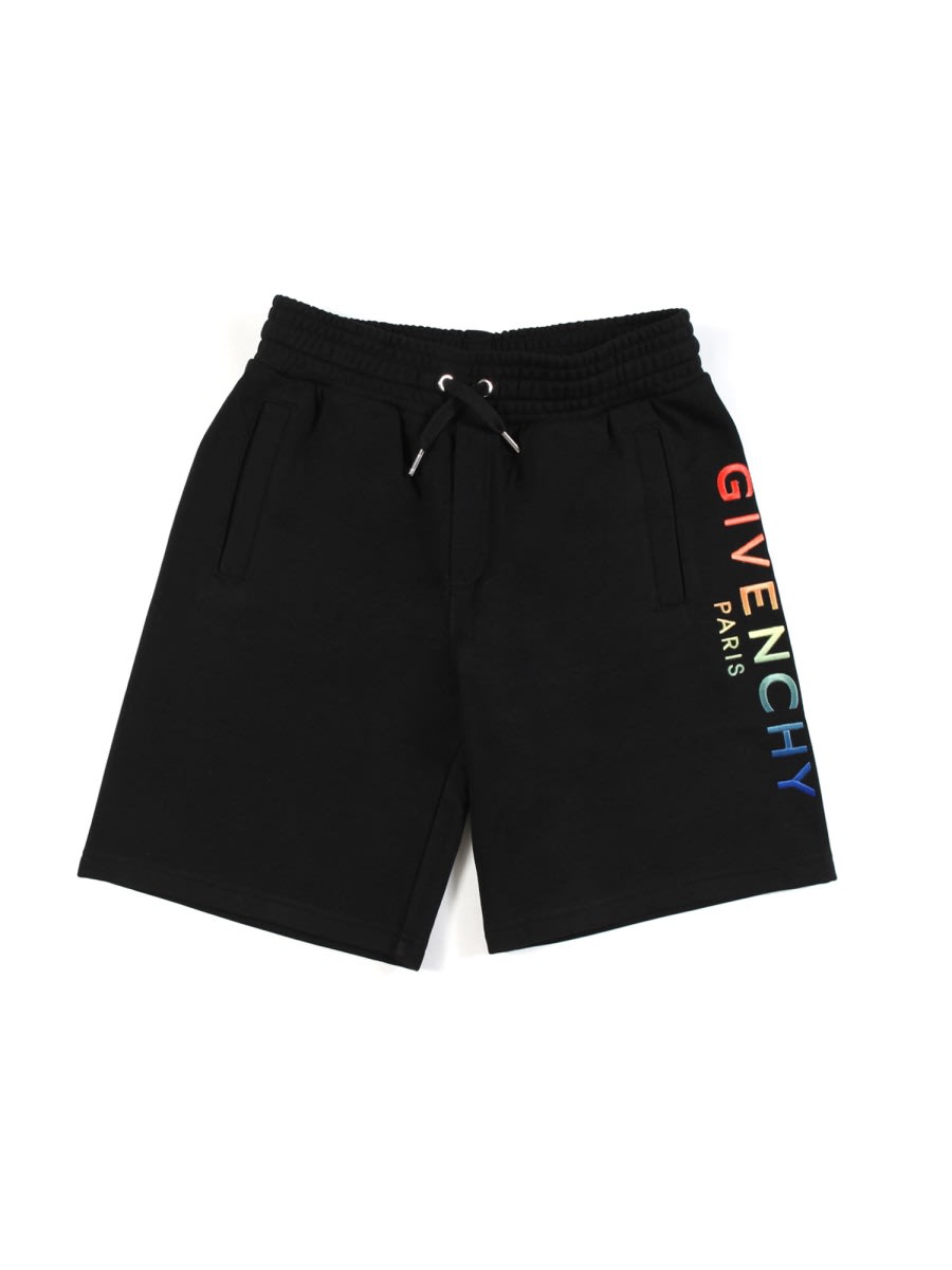 Givenchy Logo Shorts In Black