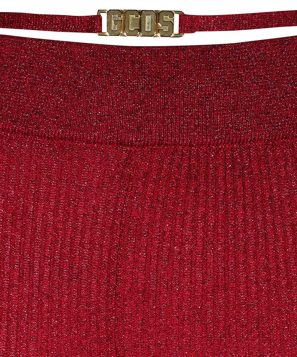 Gcds Knitted Trousers In Brown