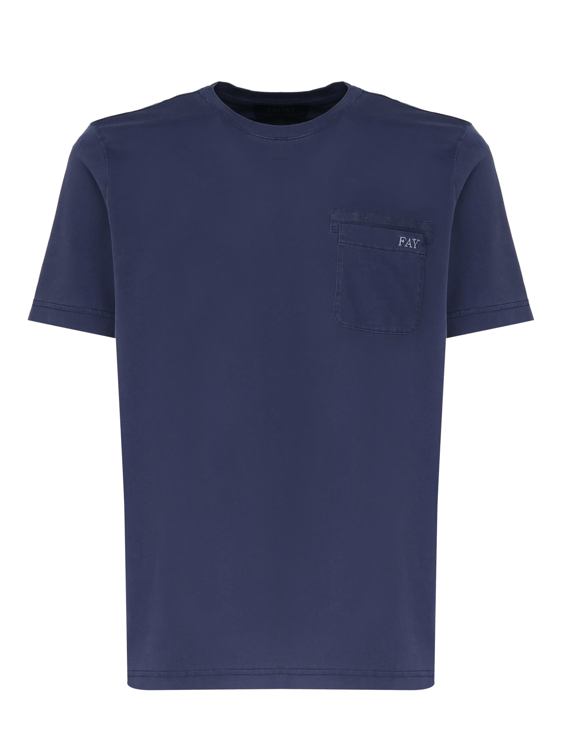 Shop Fay T-shirt With Pocket In Blue
