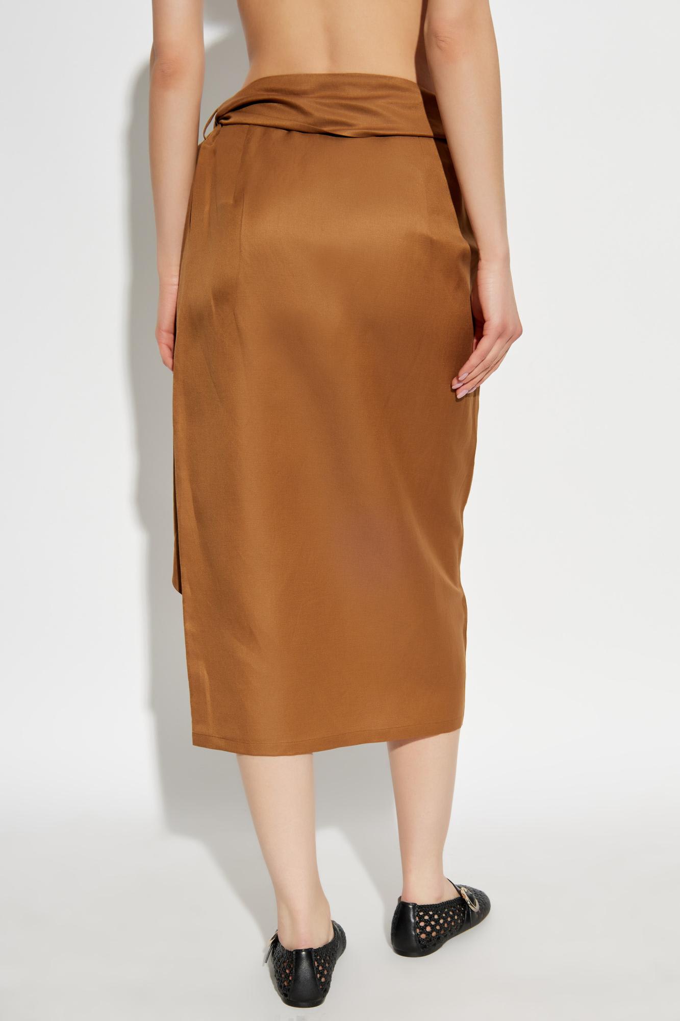 Max Mara Skirt Tequila In Brown
