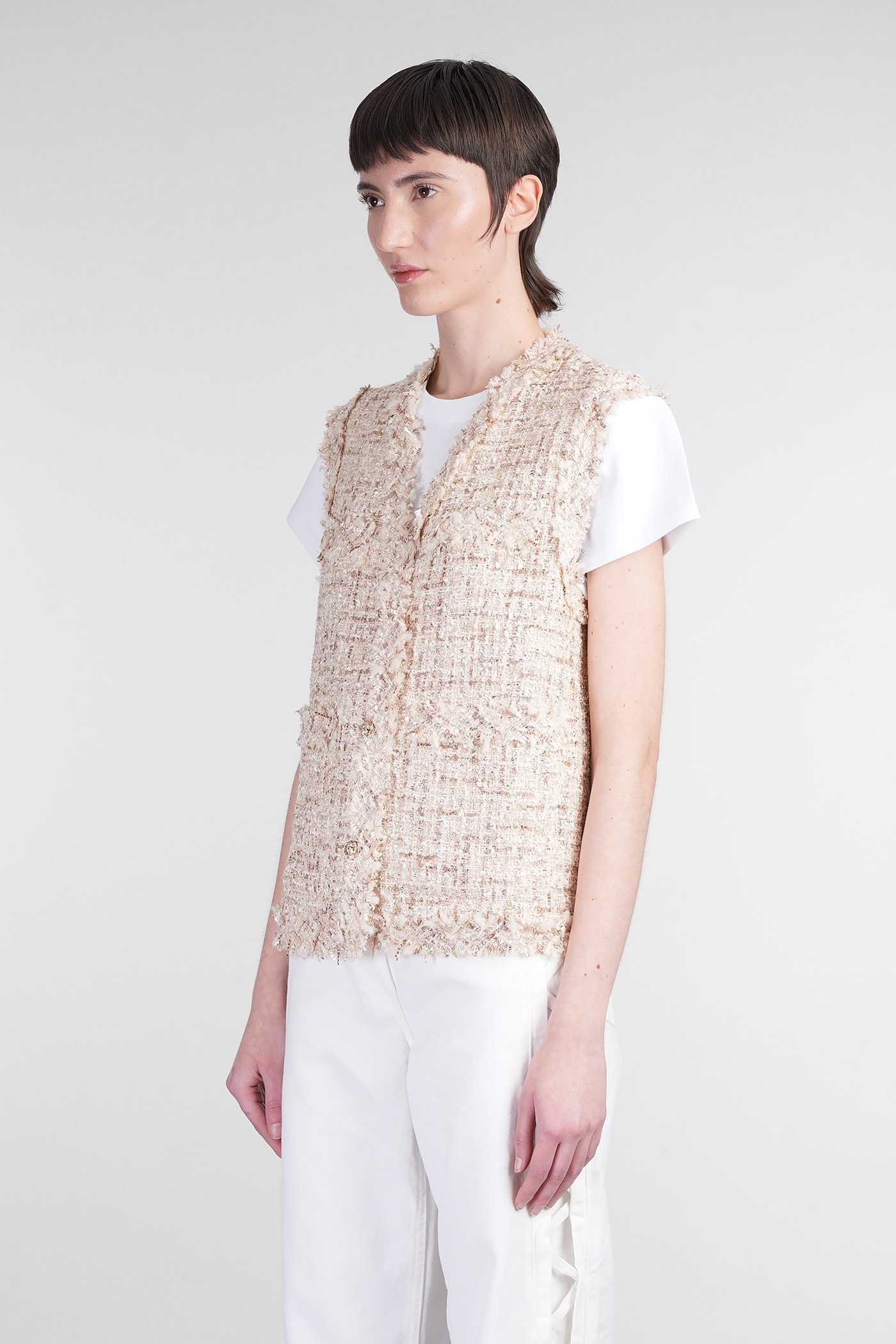 Iro Ozya Casual Jacket In Beige Polyester
