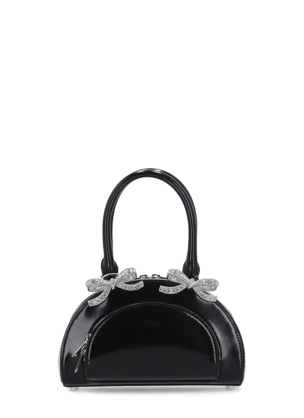 Self-portrait Leather Mini Hand Bag In Black