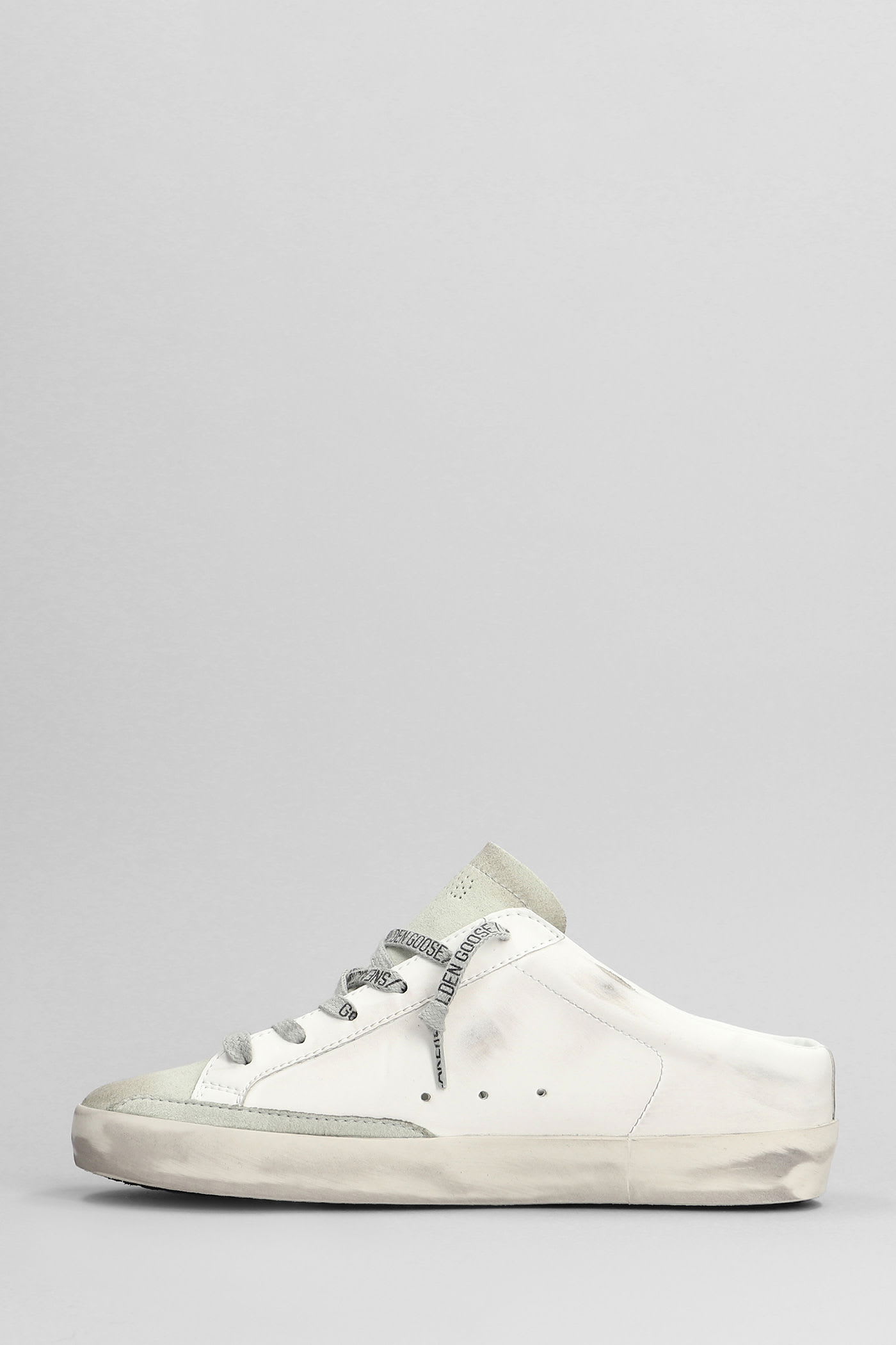 Golden Goose Bio Based Sneakers In White Leather In White