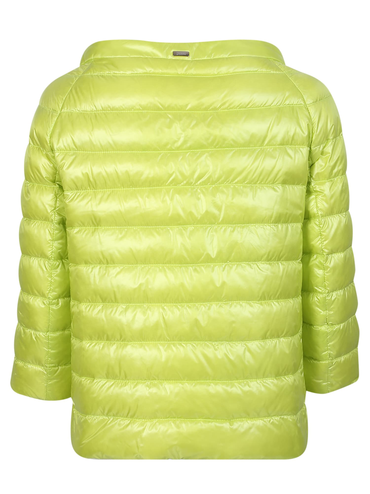 Shop Herno Wide Boat Neck Yellow Jacket