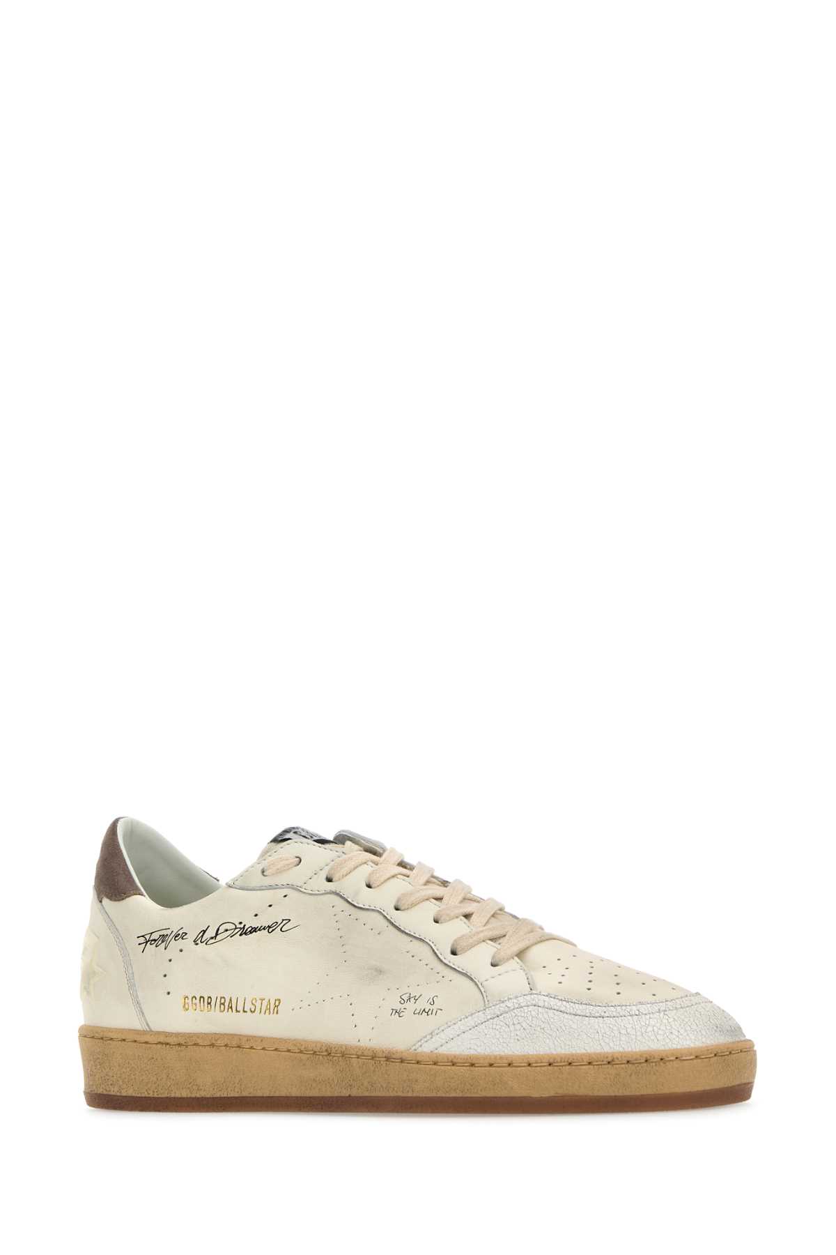 Shop Golden Goose Multicolor Leather Ball Star Sneakers In Whitecinder