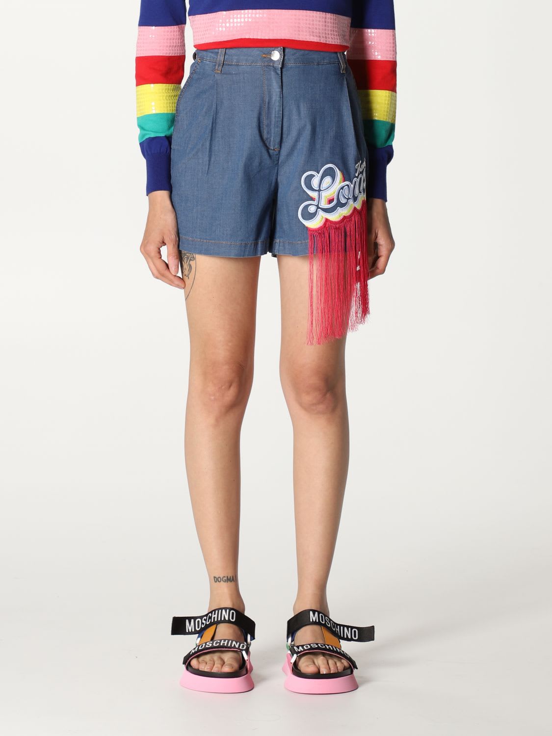 Love Moschino Short Love Moschino Shorts With Embroidery