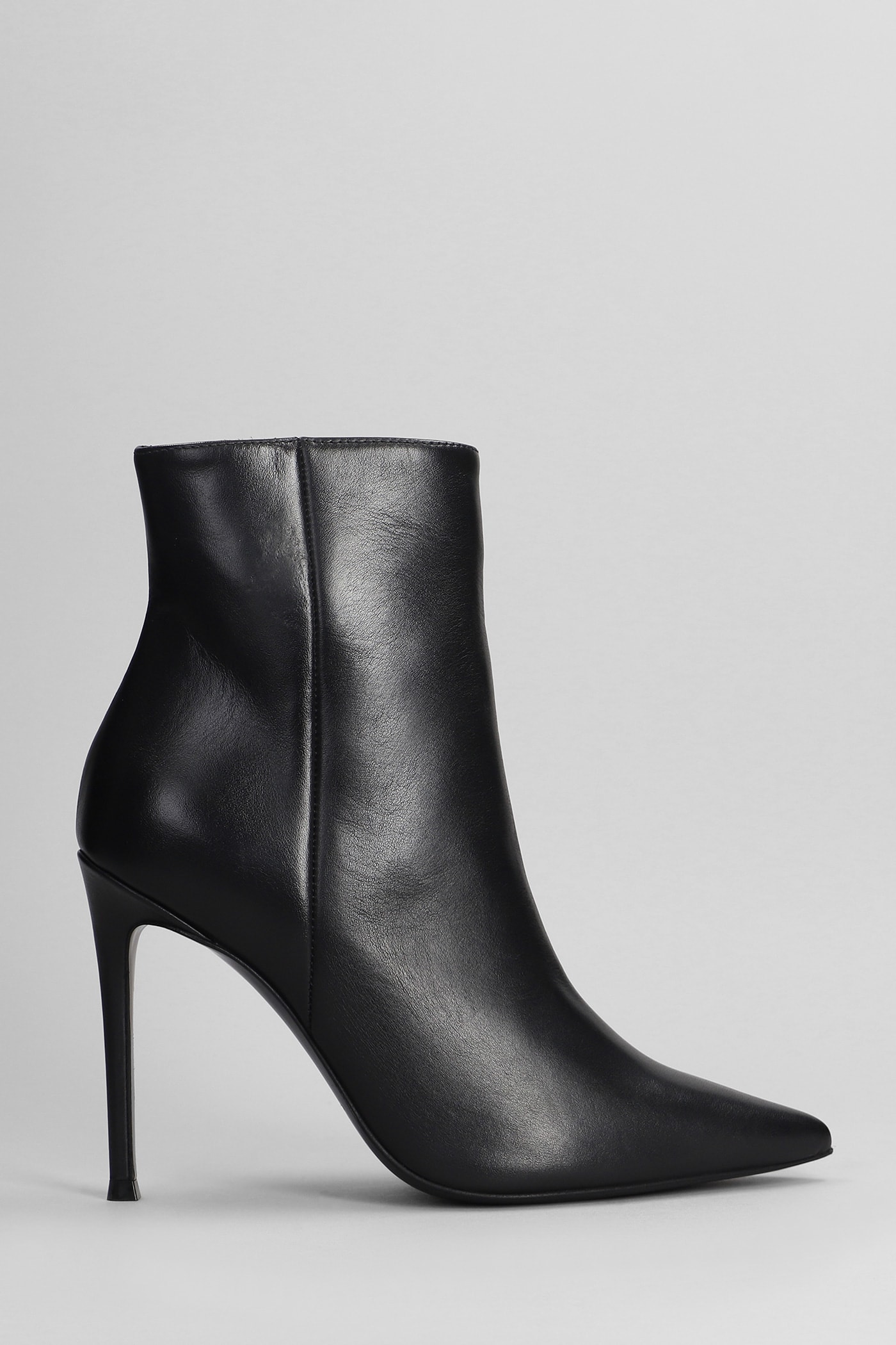 Shop Marc Ellis High Heels Ankle Boots In Black Leather