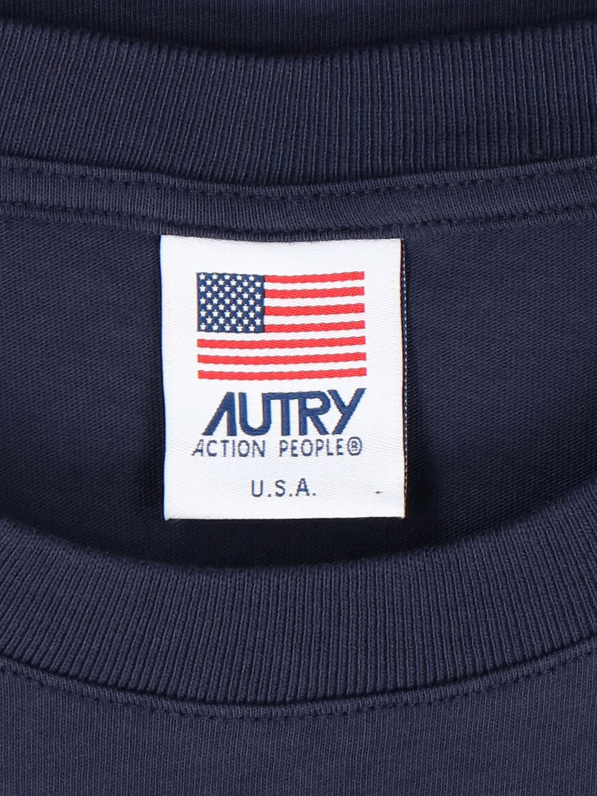 Shop Autry Logo T-shirt In Blue