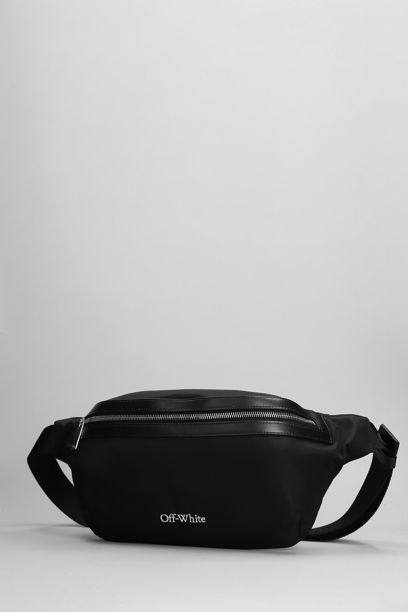 Shop Off-white Waist Bag In Black Polyamide