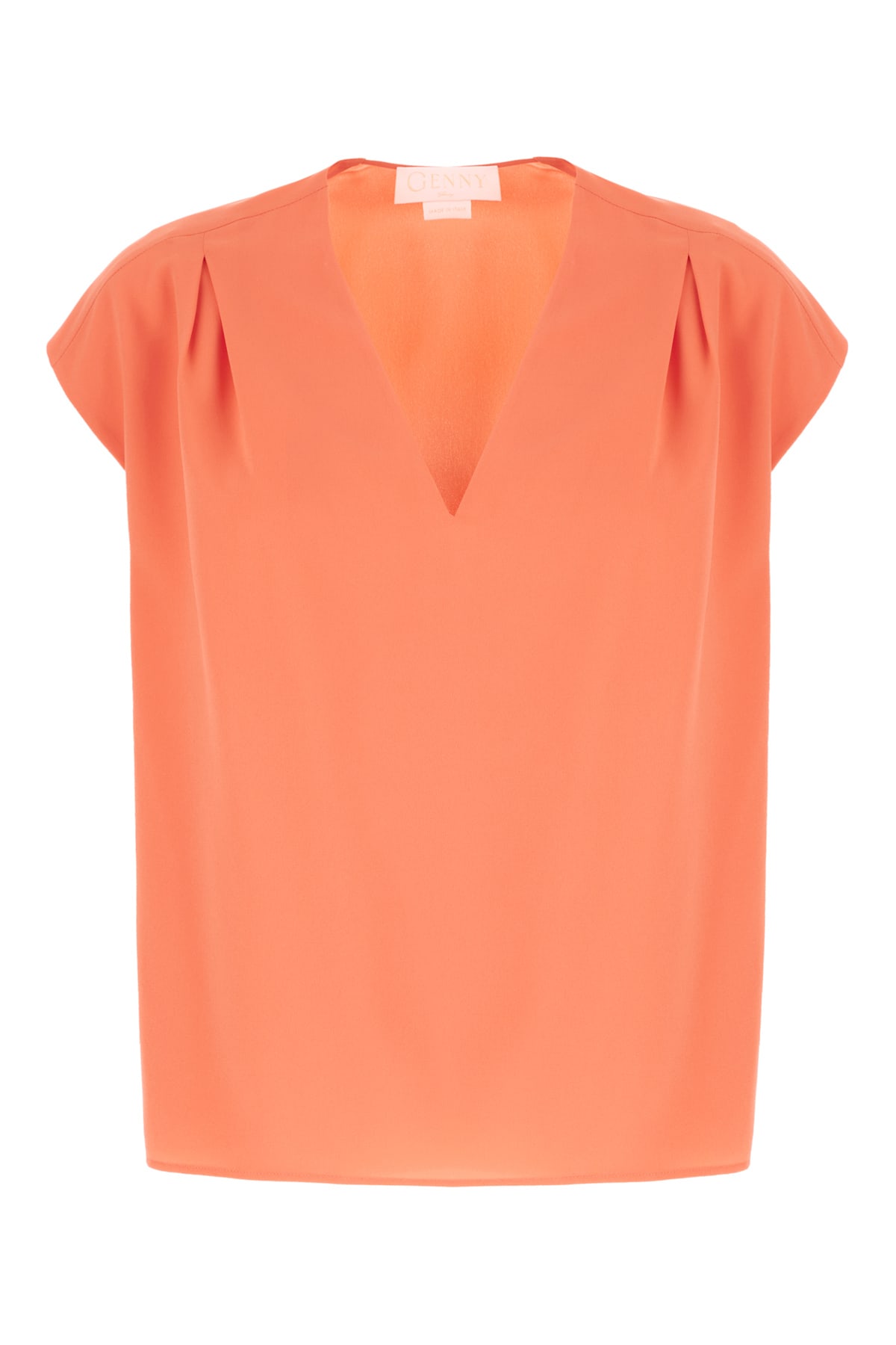 Coral Polyester Blouse