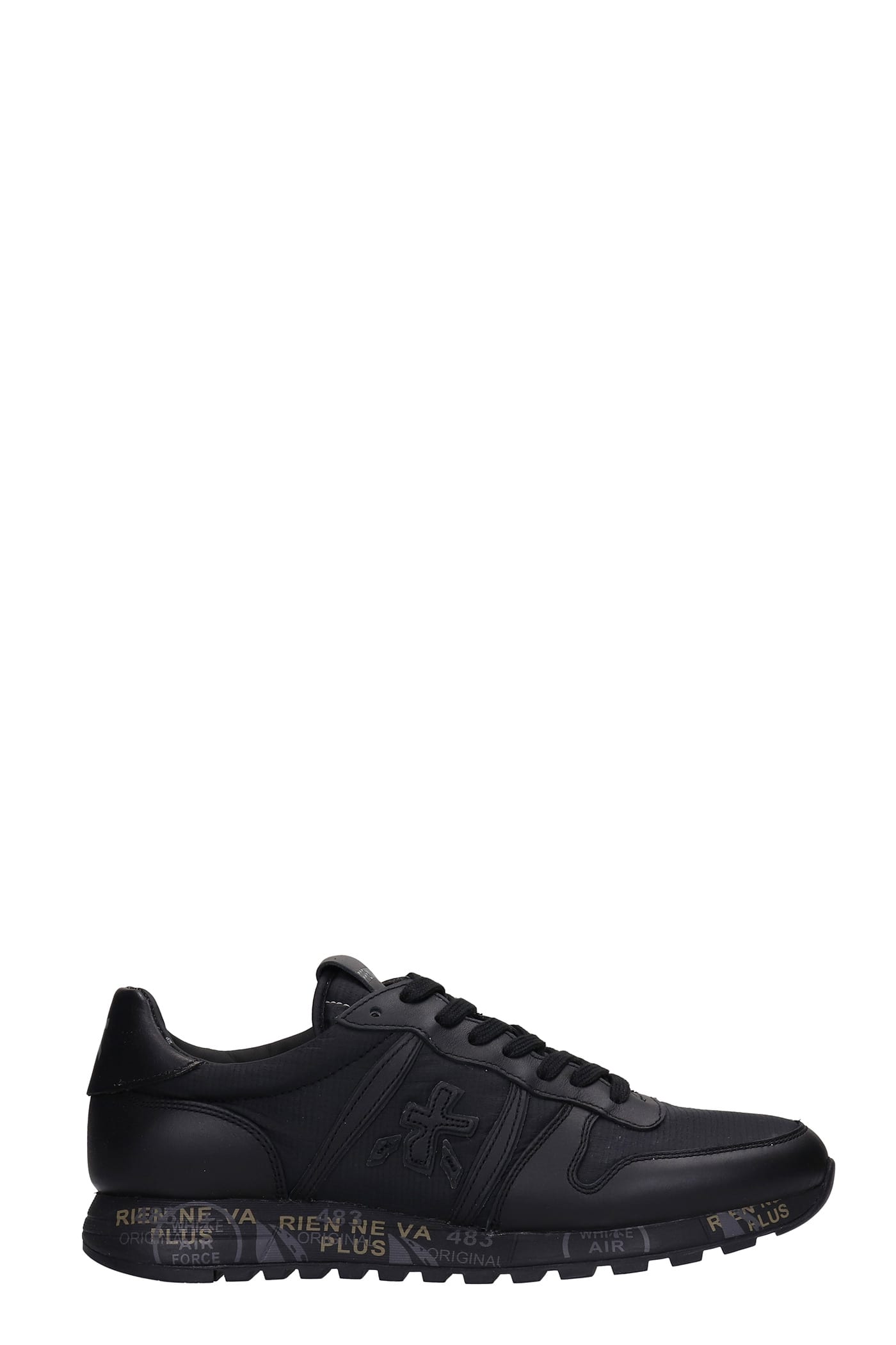 Premiata Eric Sneakers In Black Leather