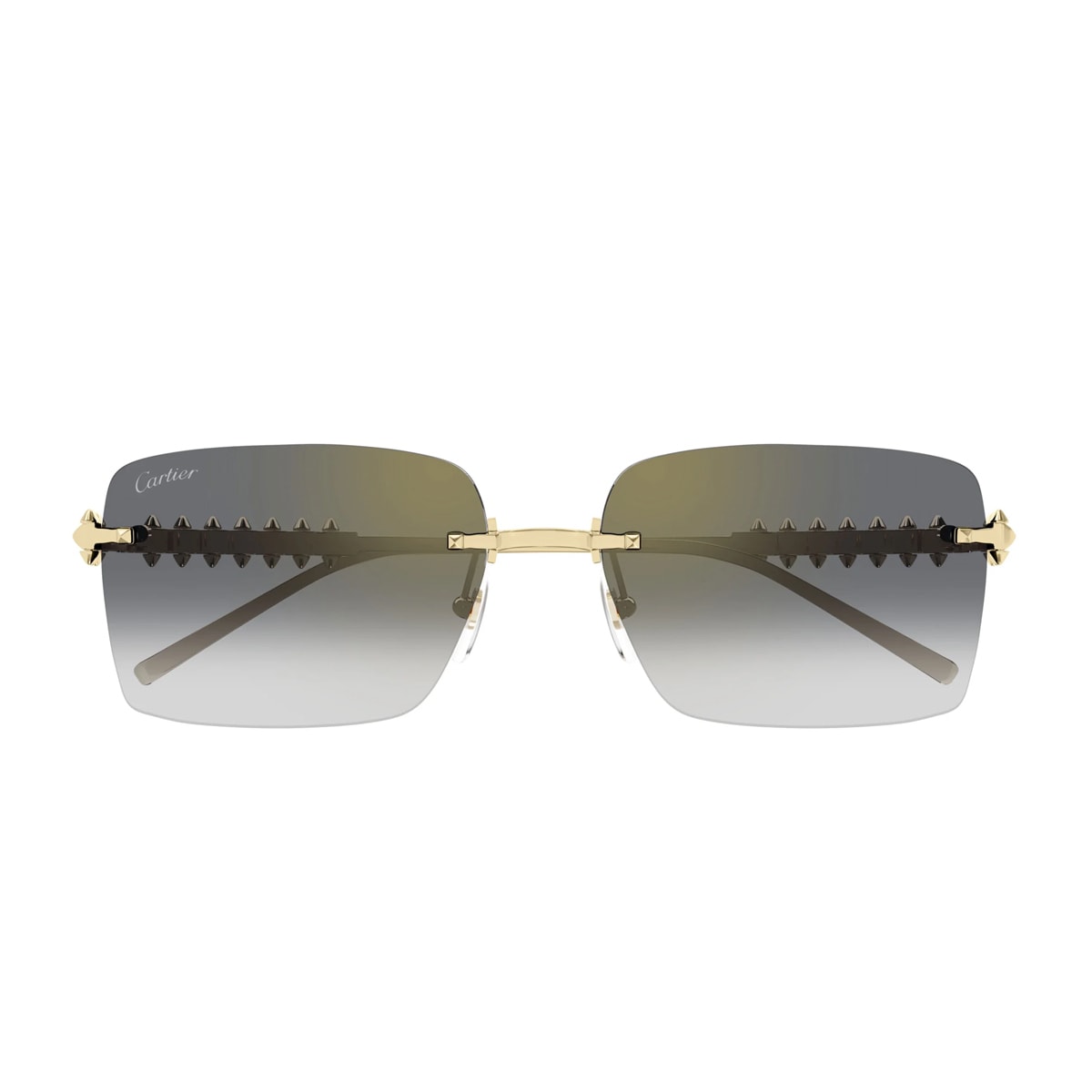 Cartier Ct0545s Clash De Cartier 001 Gold Grey Sunglasses