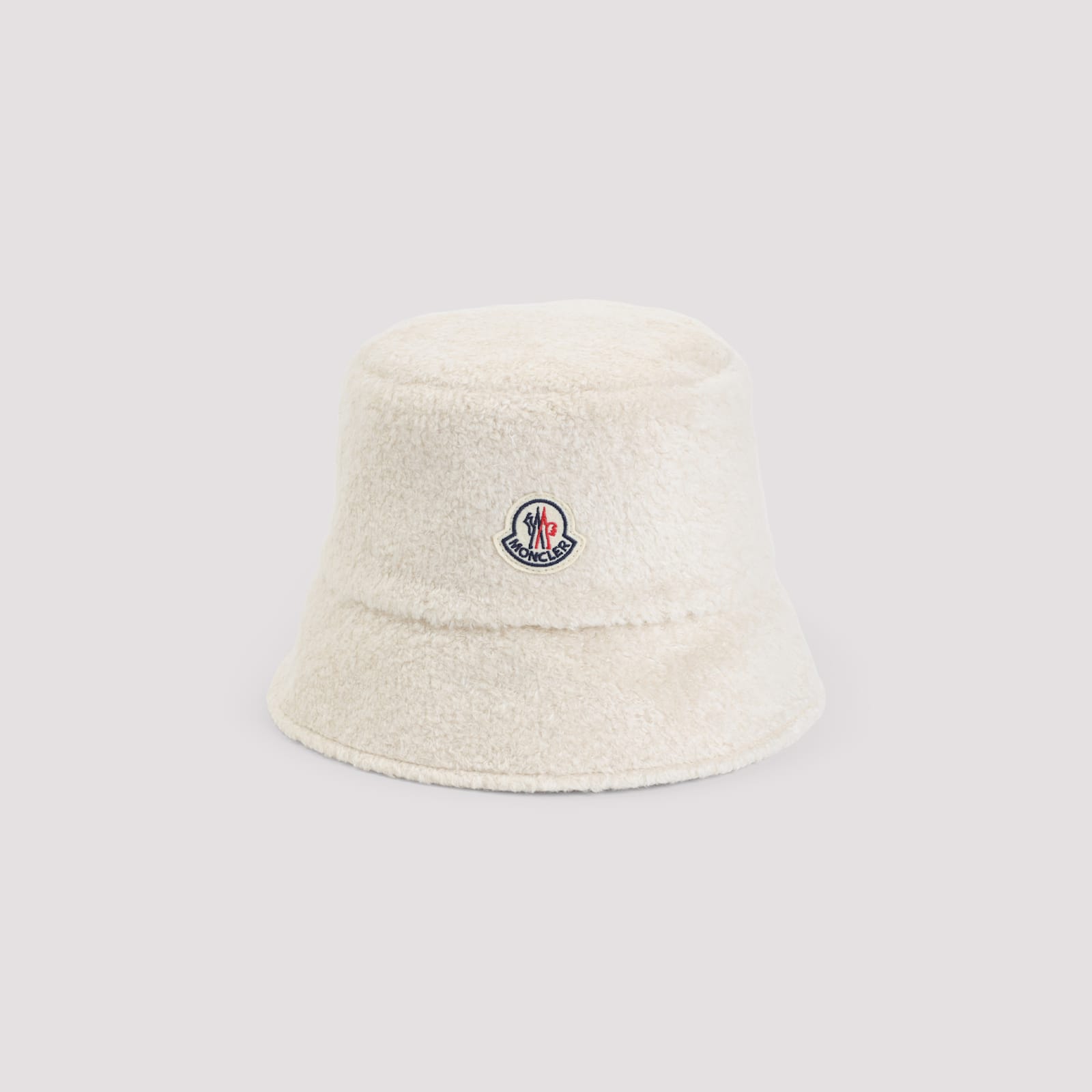 Moncler Soft Texture Bucket Shape Hat In White