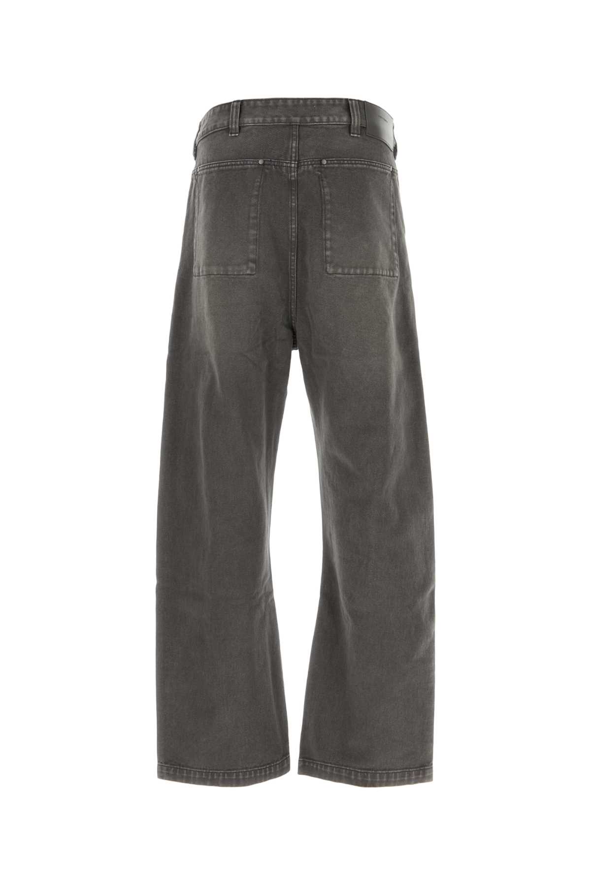 Entire Studios Dark Grey Denim Jeans In Stonelight