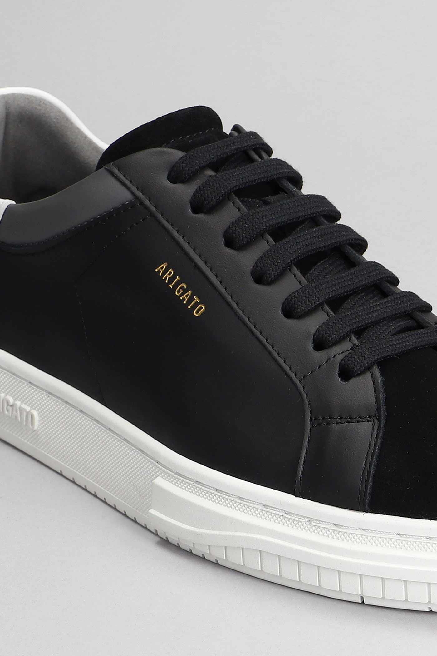 Shop Axel Arigato Atlas Sneakers In Black Suede And Leather