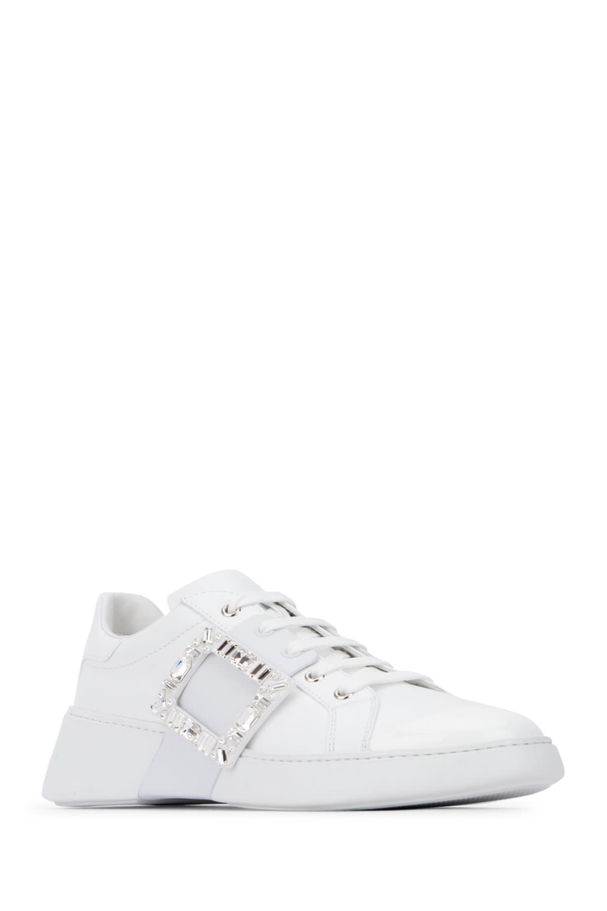 Roger Vivier Crystal-embellished Low-top Sneakers In B001