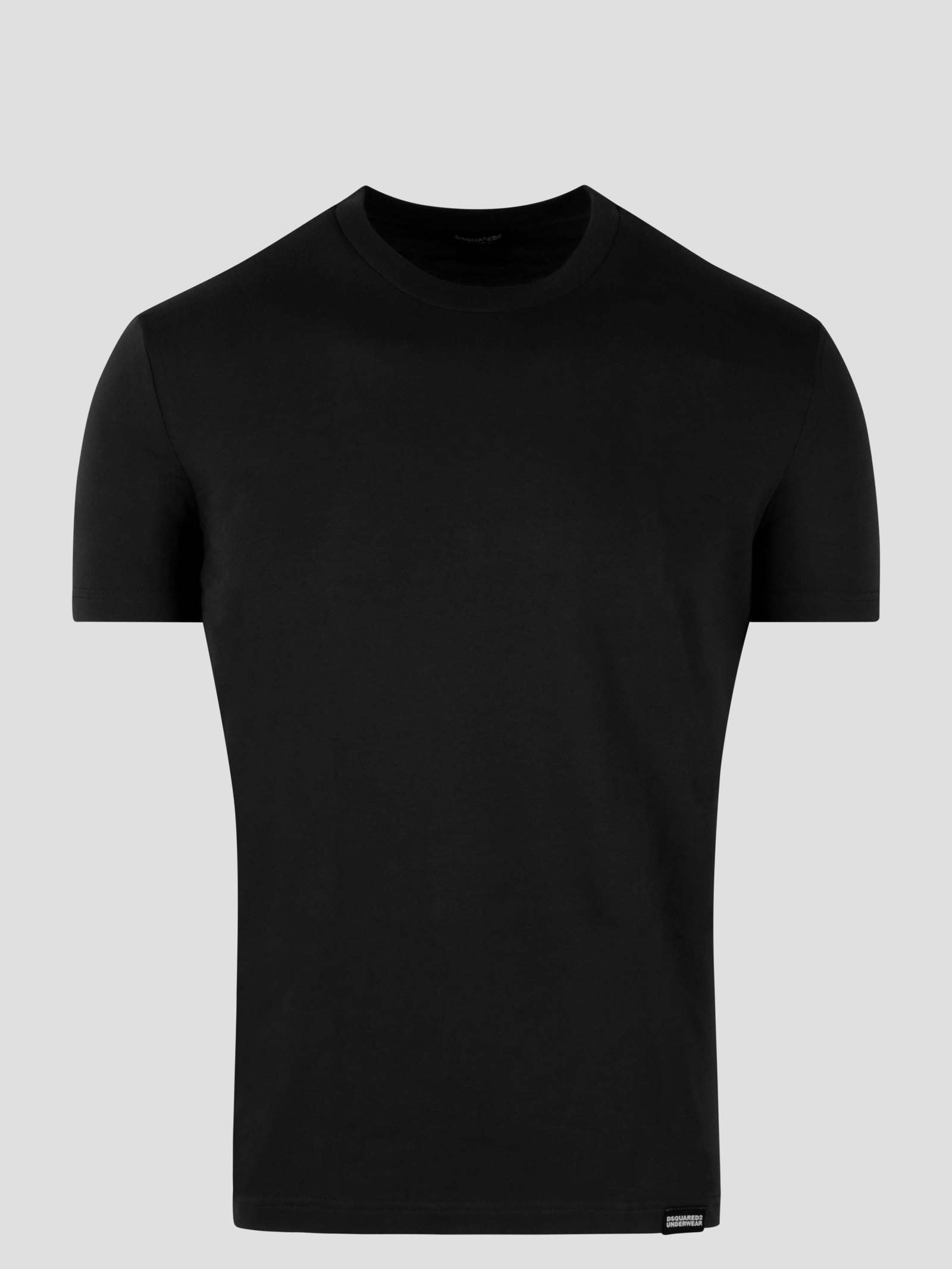 Shop Dsquared2 Technicolor Round Neck T-shirt In Black