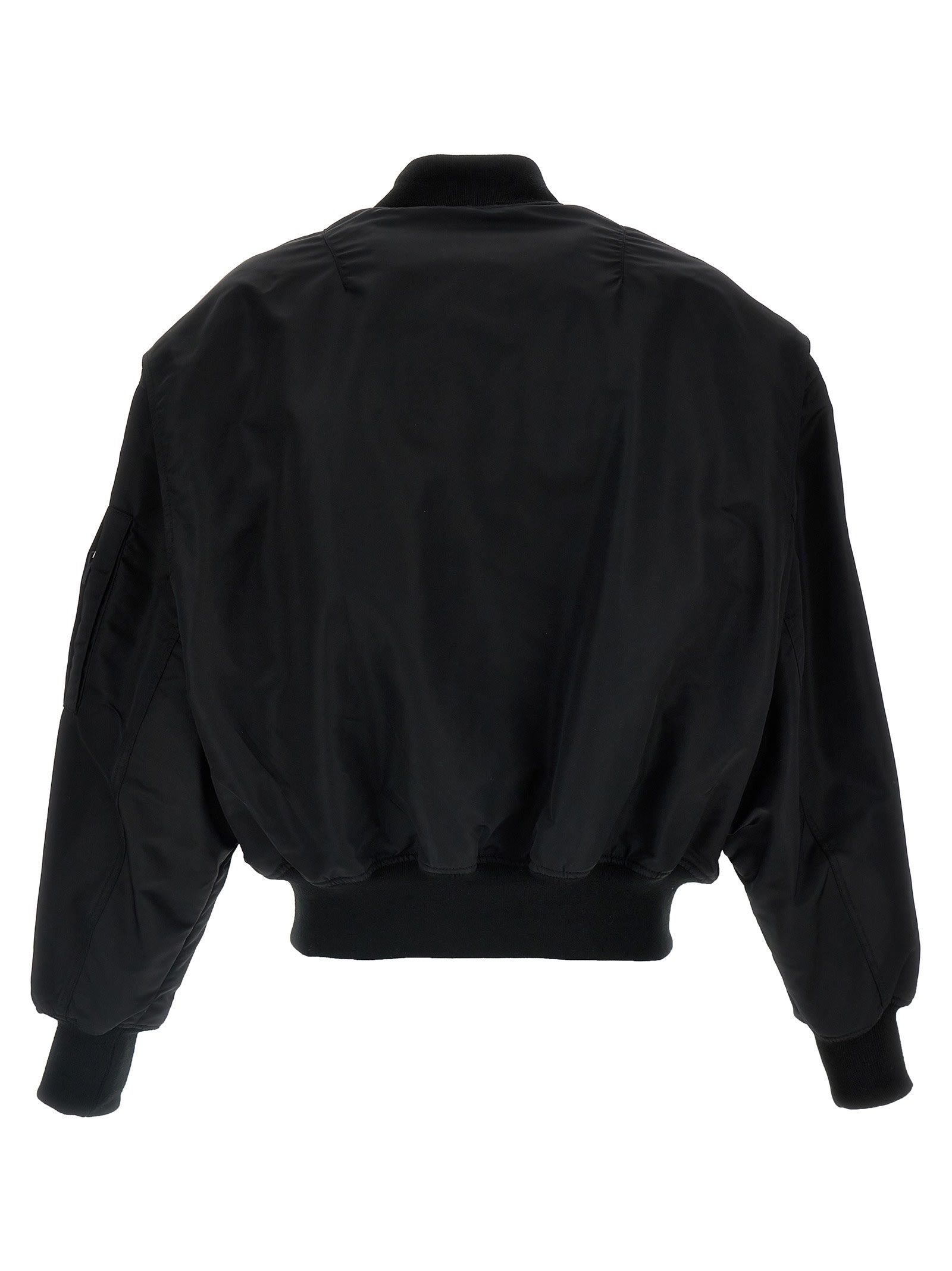 Entire Studios Broad Bomber Jacket In Black