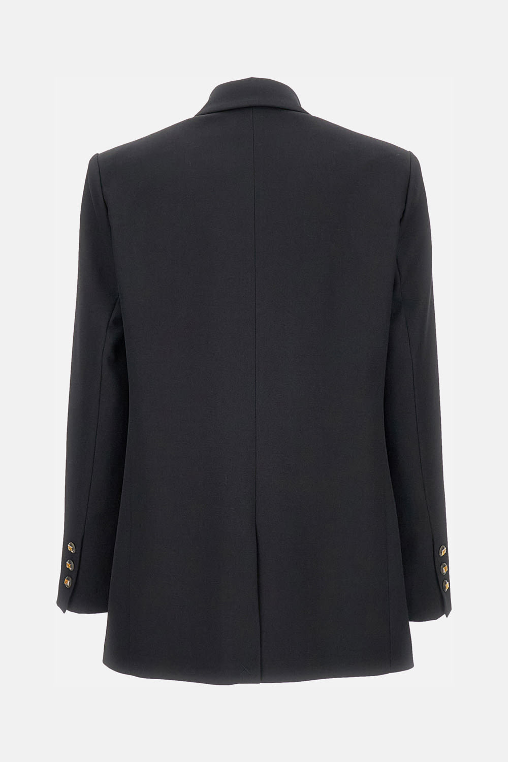 Elisabetta Franchi Cotton Gabardine Blazer With Breast Pocket Clothing In Black