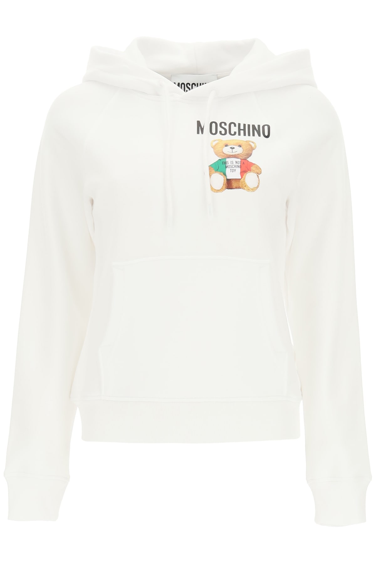 Moschino Italian Teddy Bear Hooded Sweatshirt
