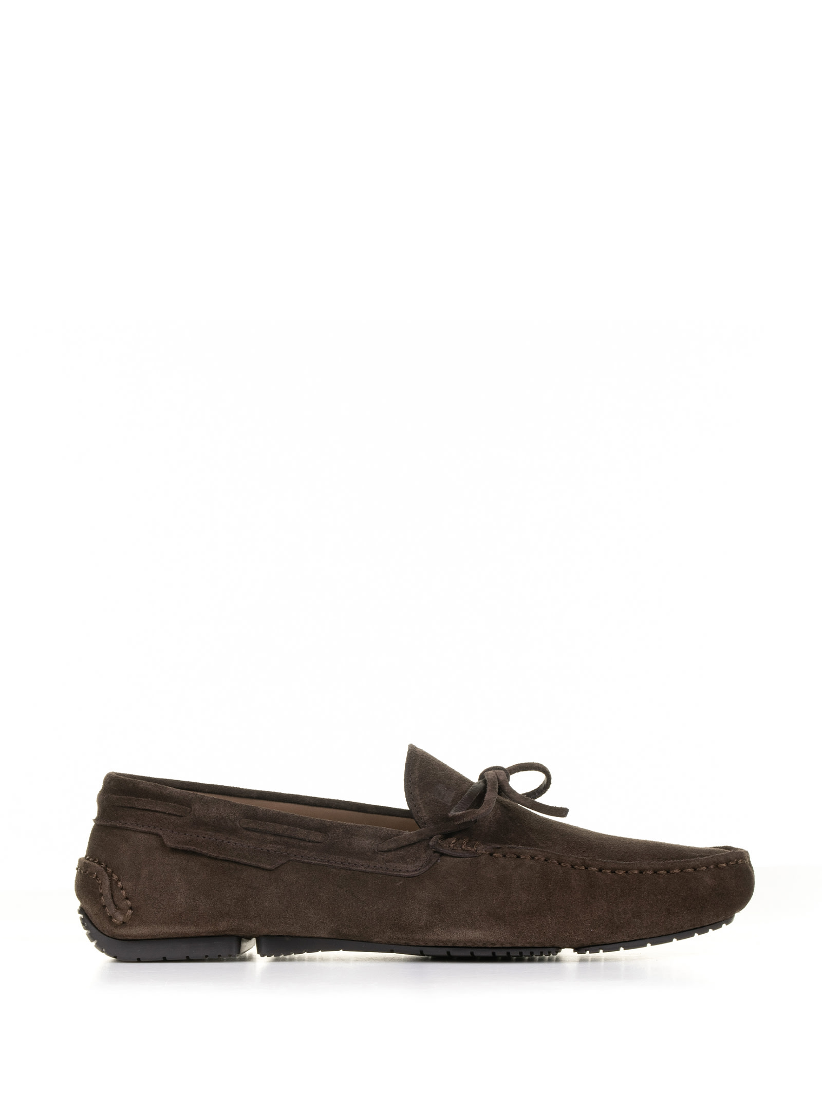Shop Fratelli Rossetti One Brown Suede Moccasin In T.moro