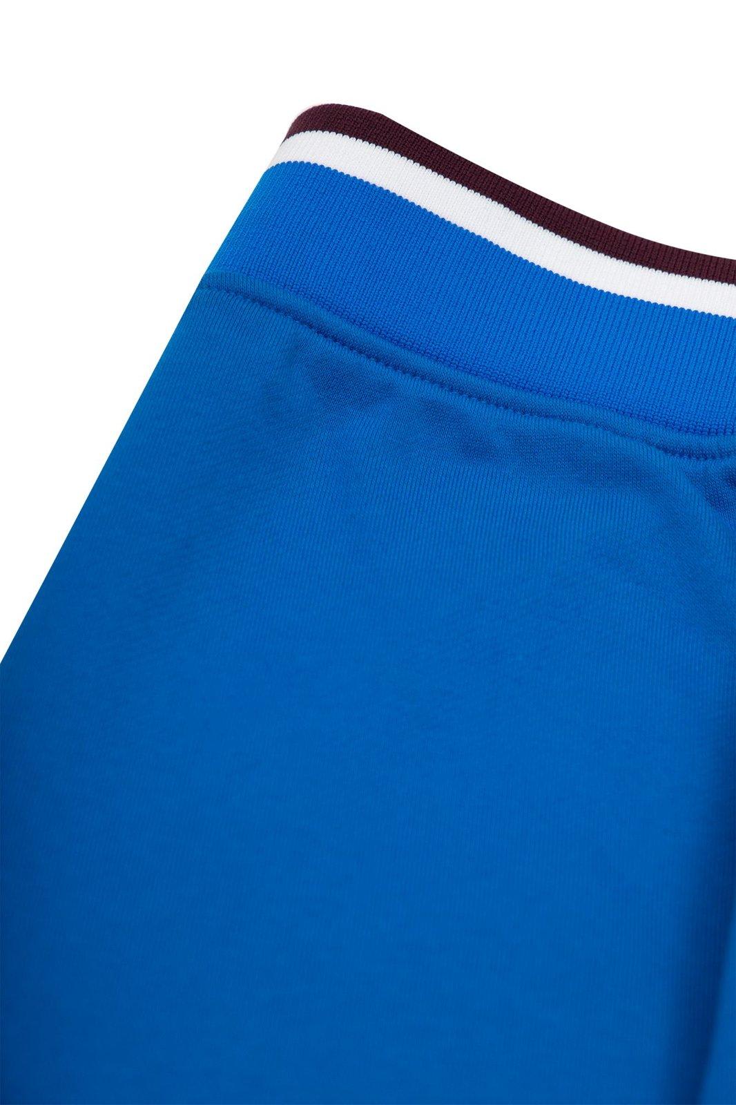 Shop Burberry Logo Printed Sweatpants In Blue