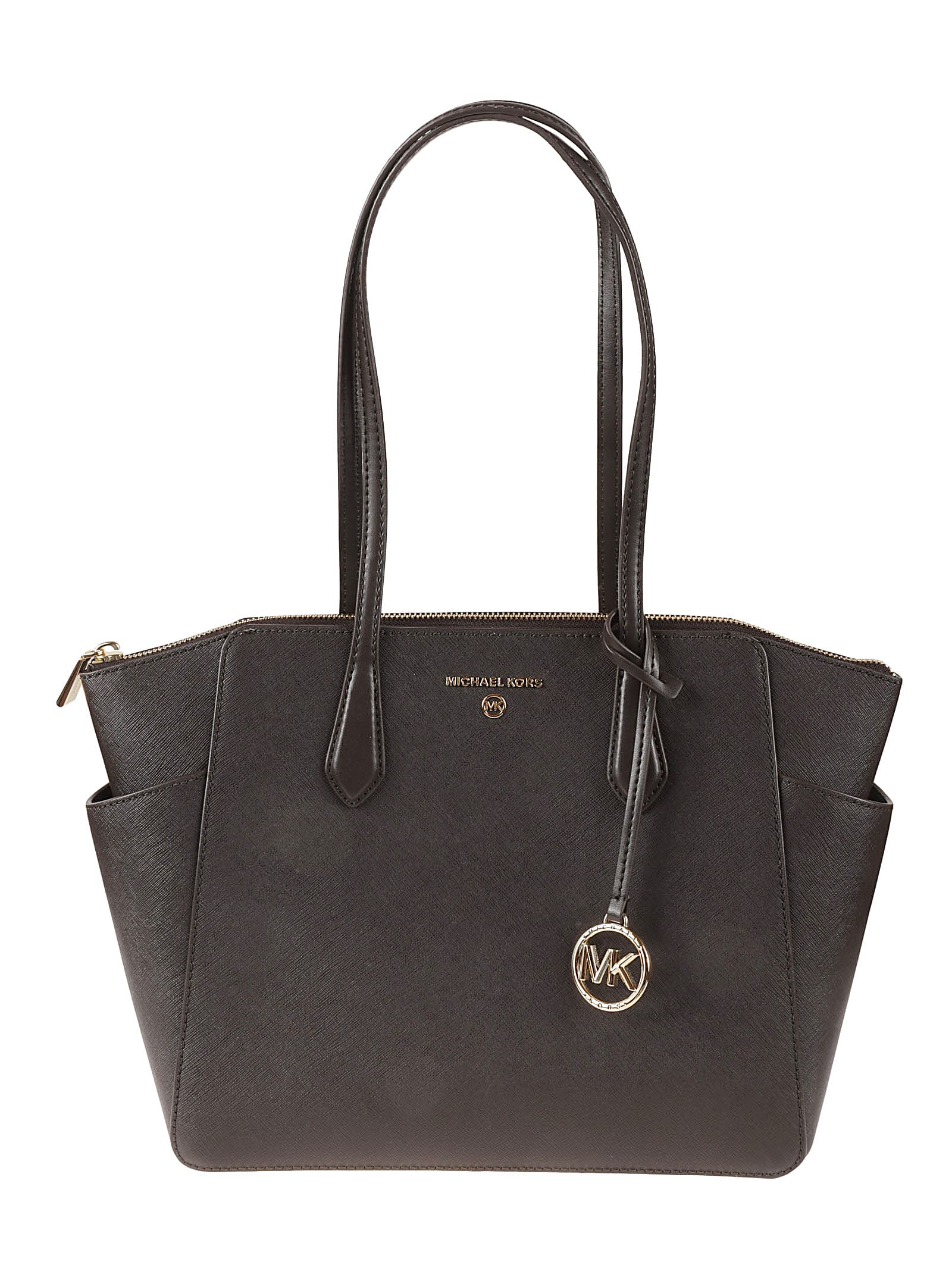 Shop Michael Kors Logo Classic Tote In Brown