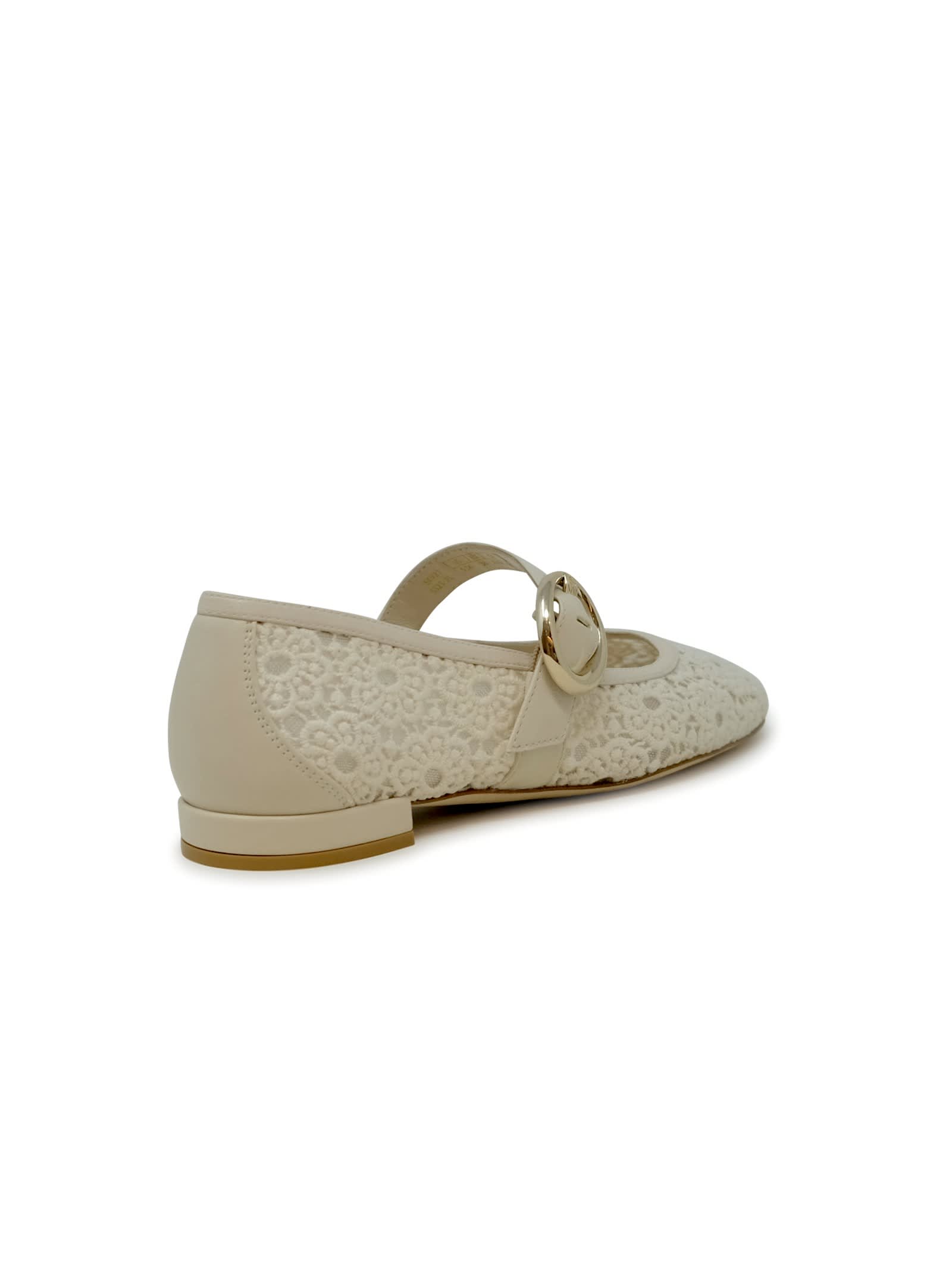 Shop Stuart Weitzman Sk921 Ivory Lace Arabella Mary Jane Shoes