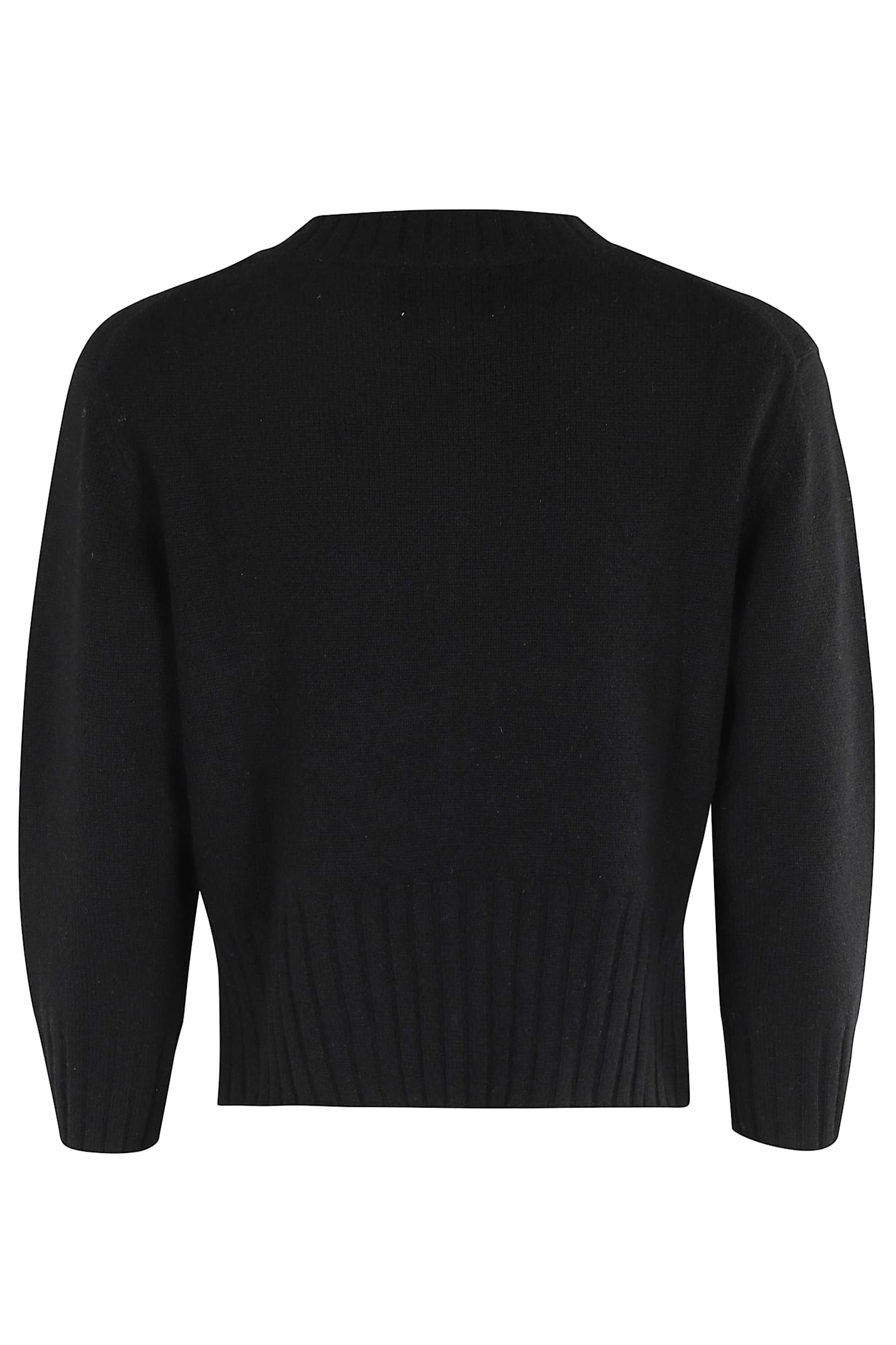 Loulou Studio Mora Lds Cropped Sweater In Black