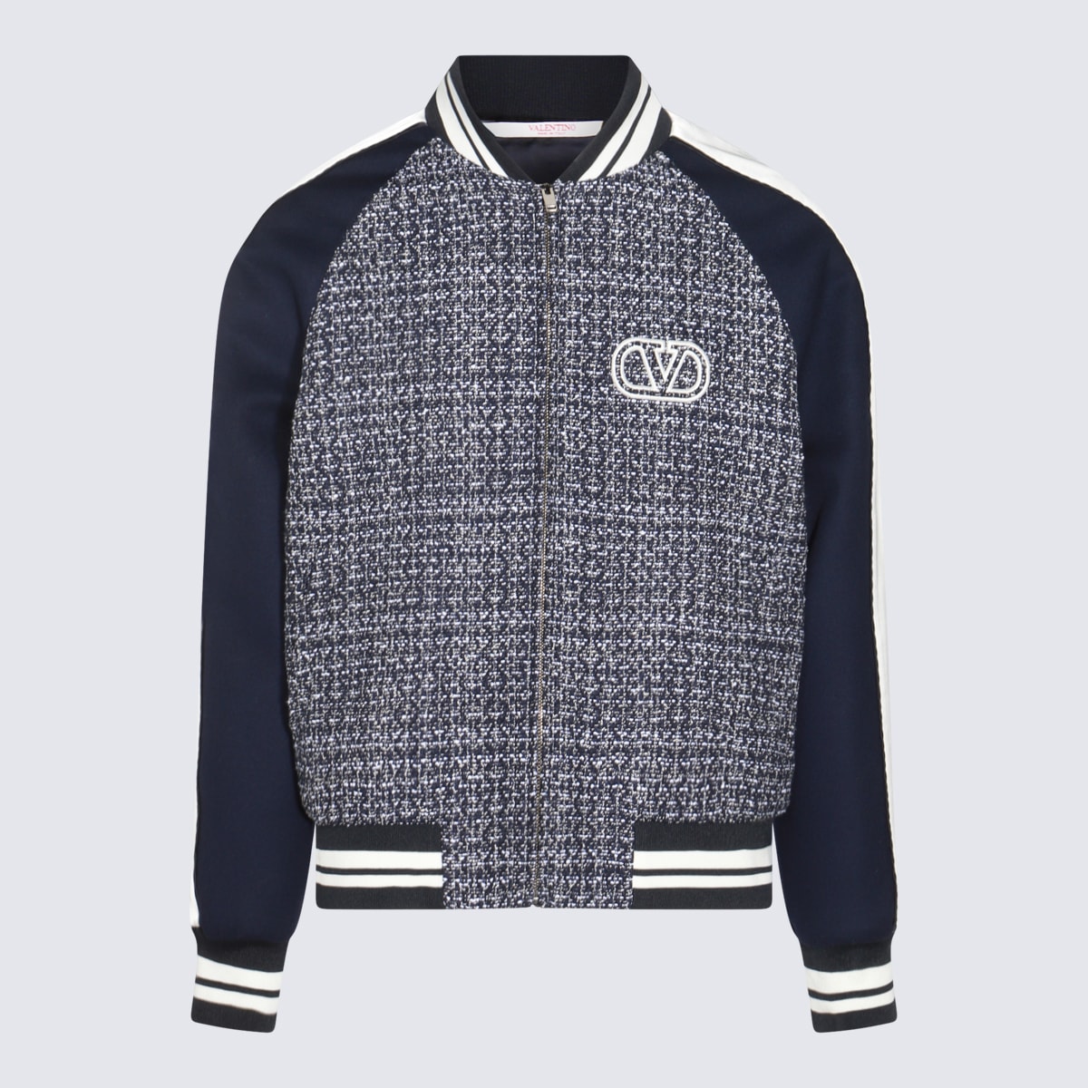 Shop Valentino Blue Cotton Casual Jacket