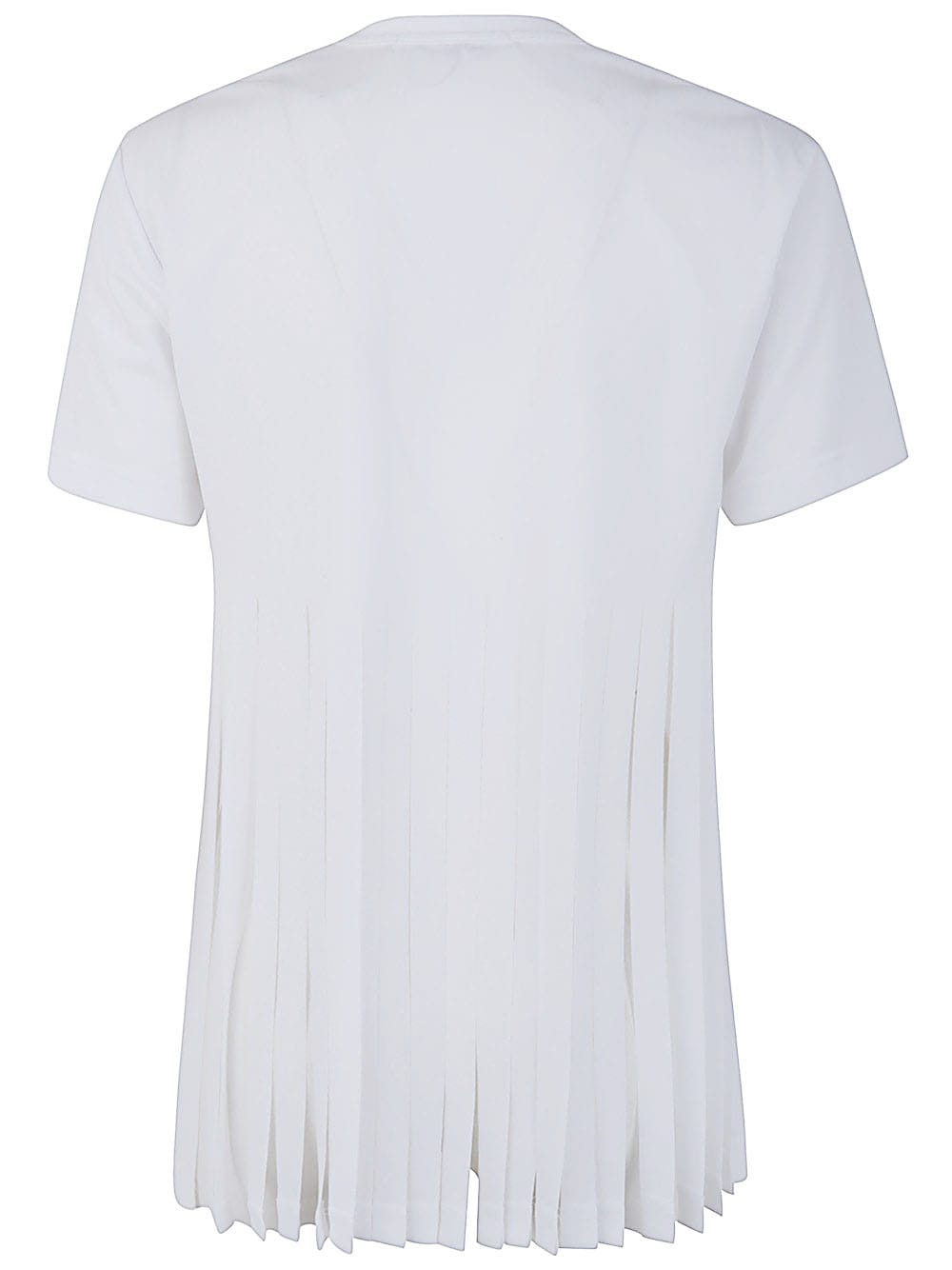 Shop Comme Des Garçons Comme Des Garçons Fringed T-shirt In White
