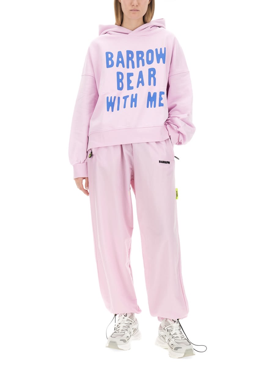 Shop Barrow Sweatshirt With Logo In Pink