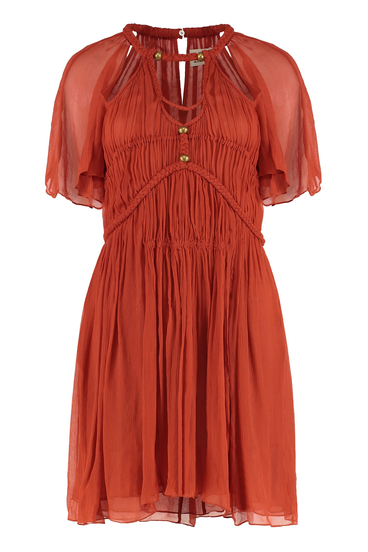 Shop Isabel Marant Randalia Silk Mini Dress