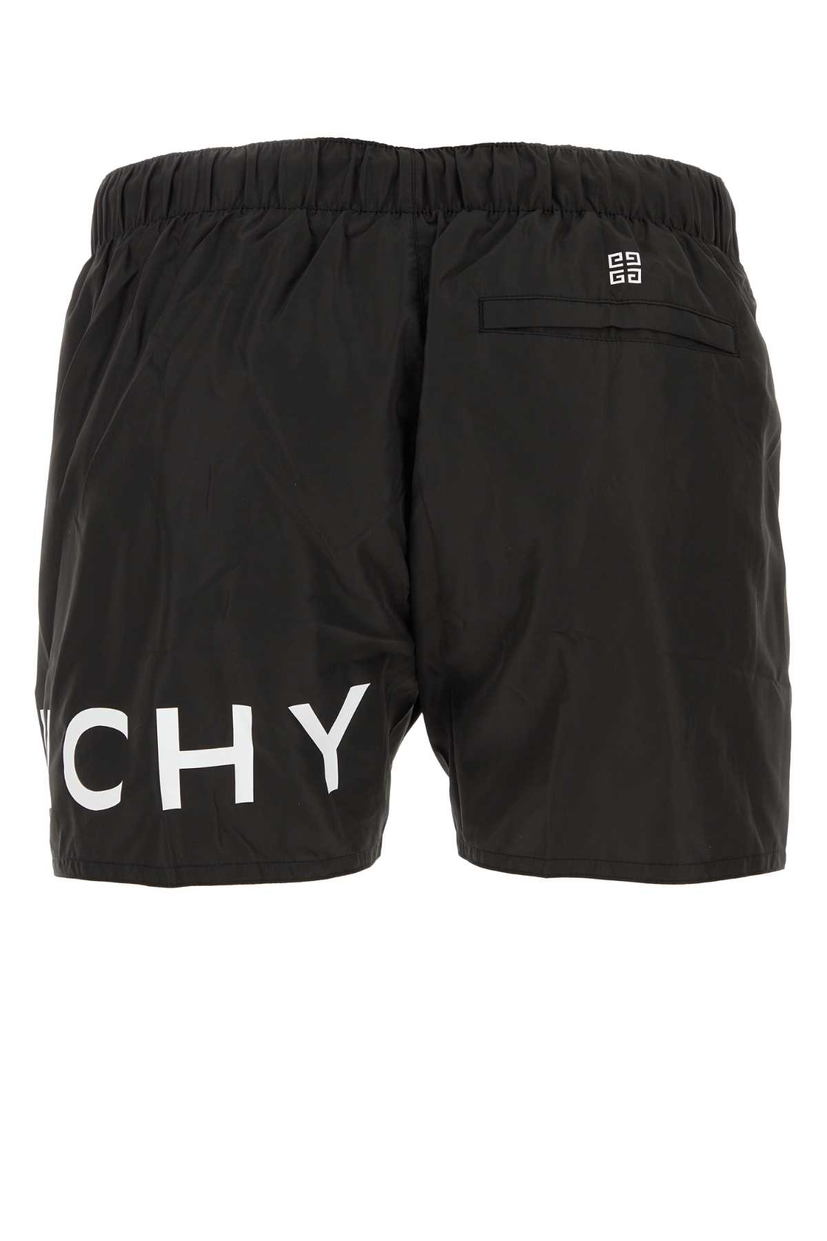 Givenchy Black Polyester Swimming Shorts
