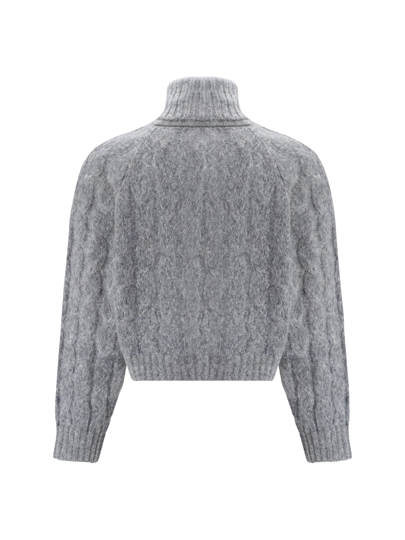 Shop Brunello Cucinelli Turtleneck Sweater In Blue