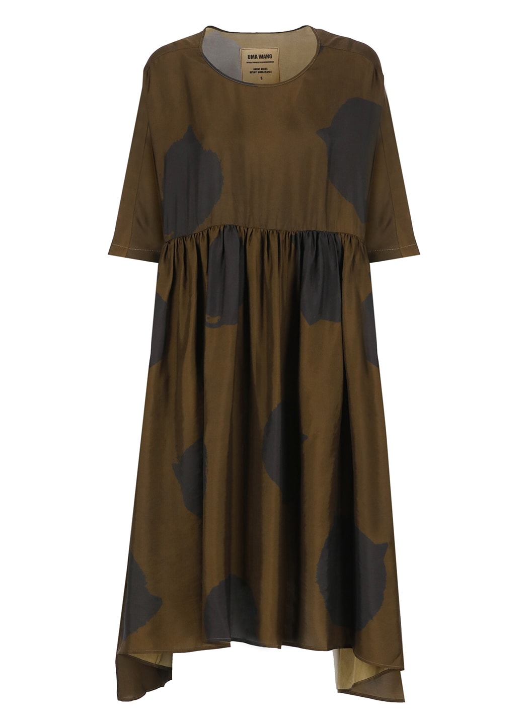 Shop Uma Wang Agnus Dress In Brown