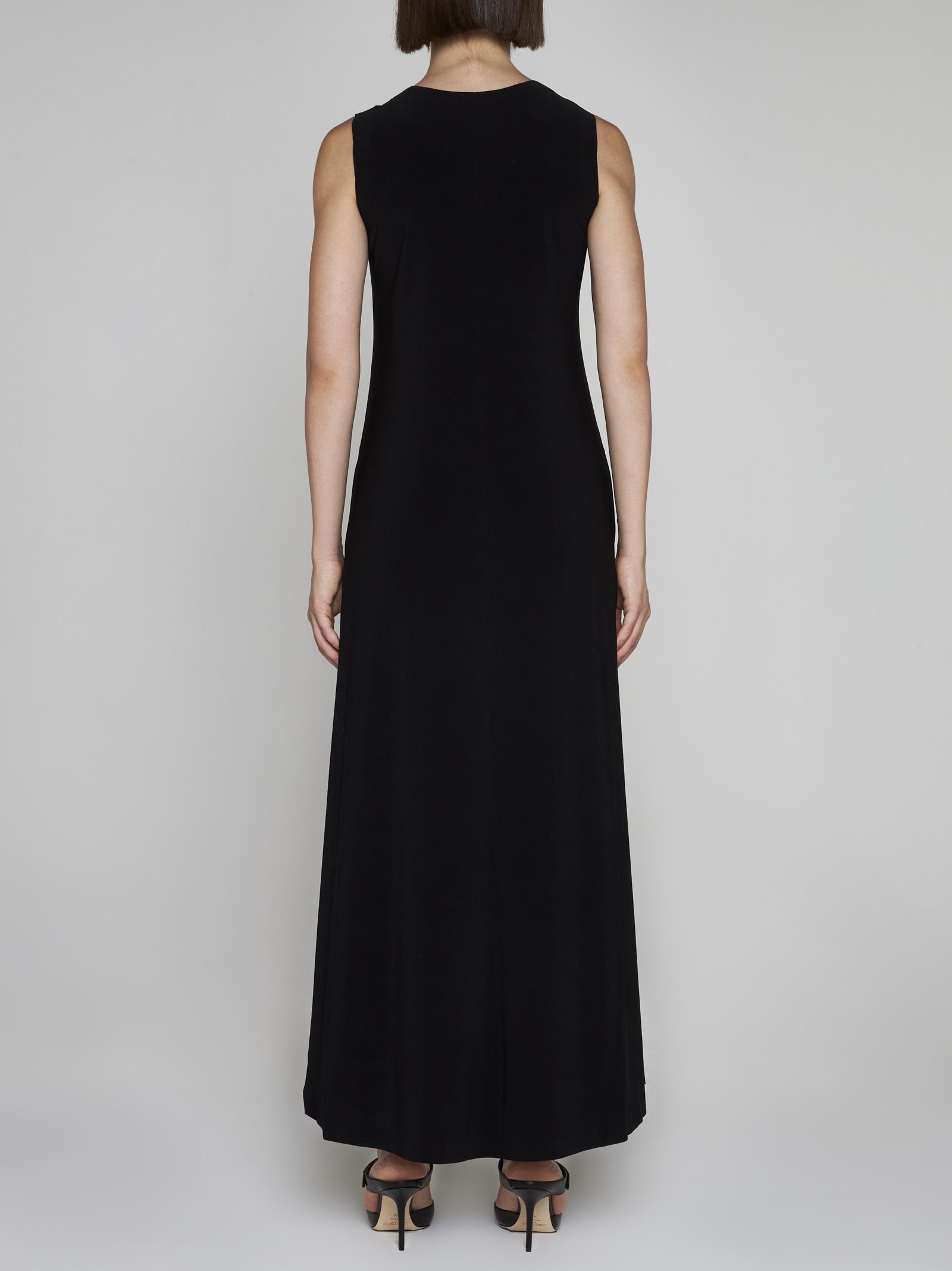 Shop Norma Kamali Jersey Long Dress In Black