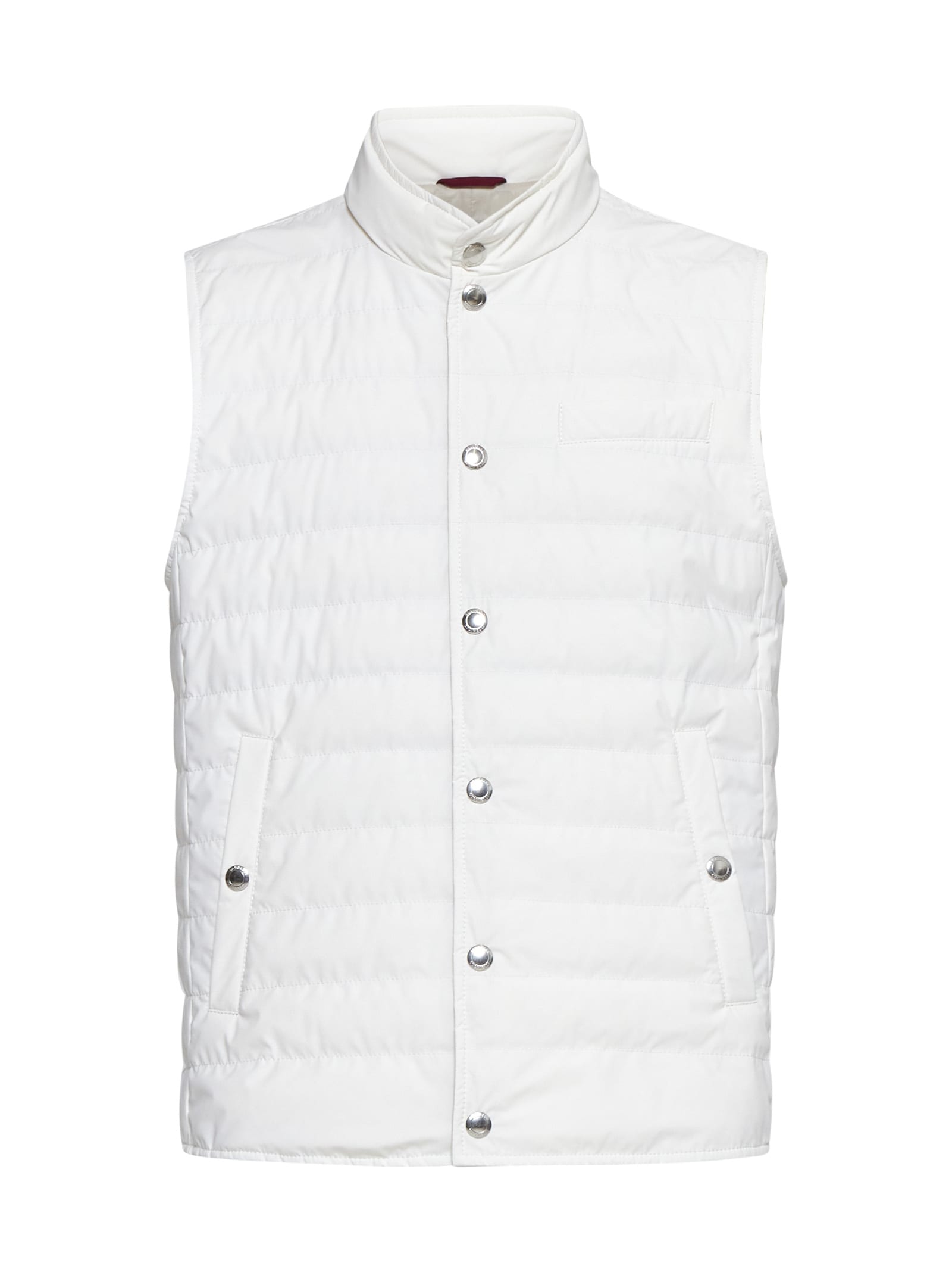 Shop Brunello Cucinelli Down Jacket In White