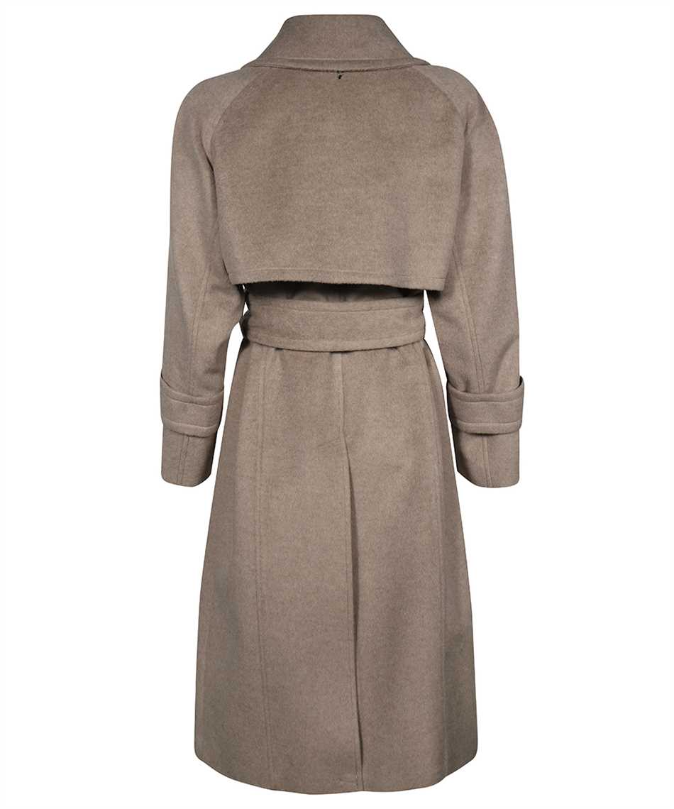 Shop Dondup Double-breasted Wool Coat In Beige