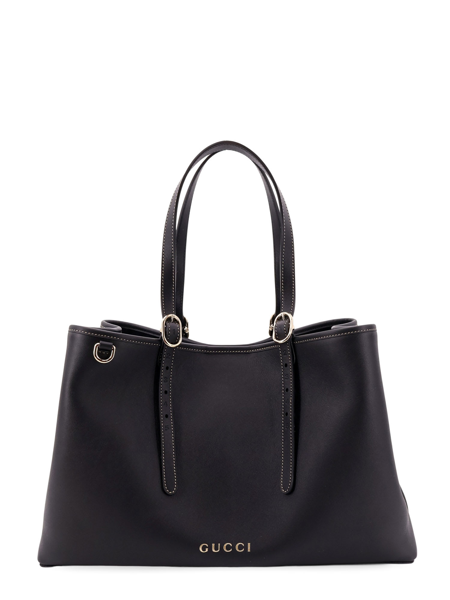 Gucci Gg Emblem Leather Shoulder Bag