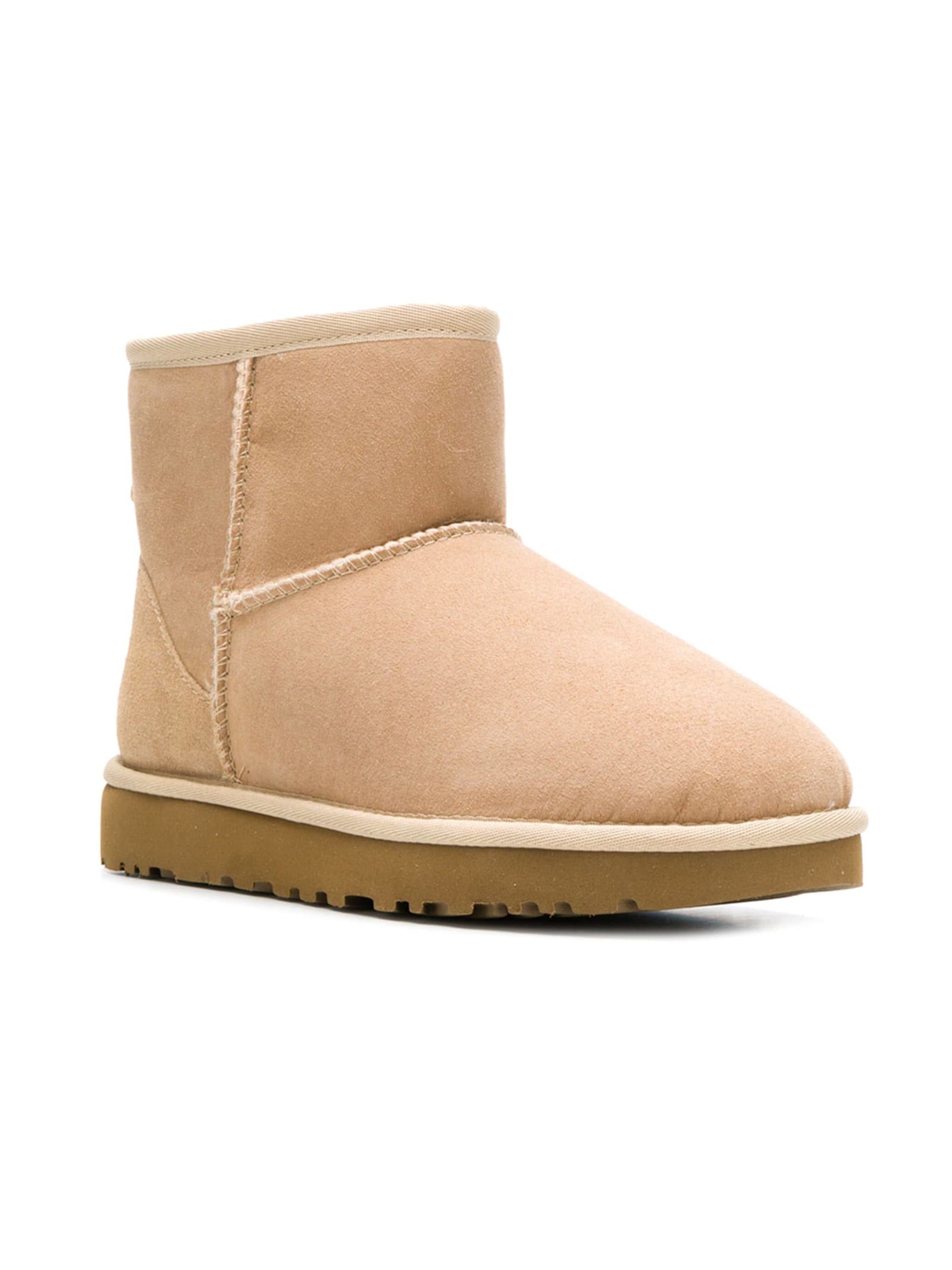 Ugg Classic Mini Ankle Boots In Sand