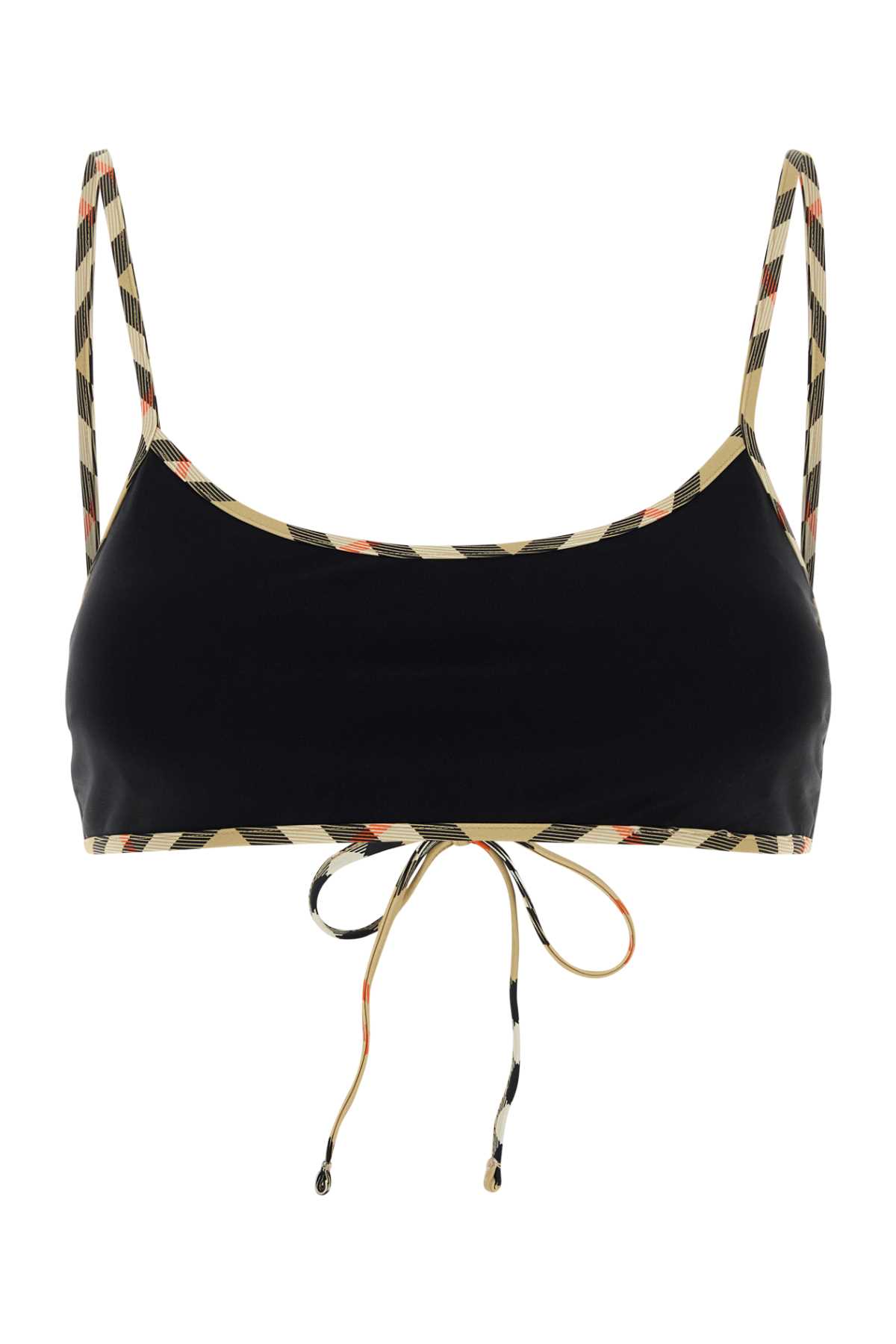 Burberry Black Stretch Nylon Bikini Top