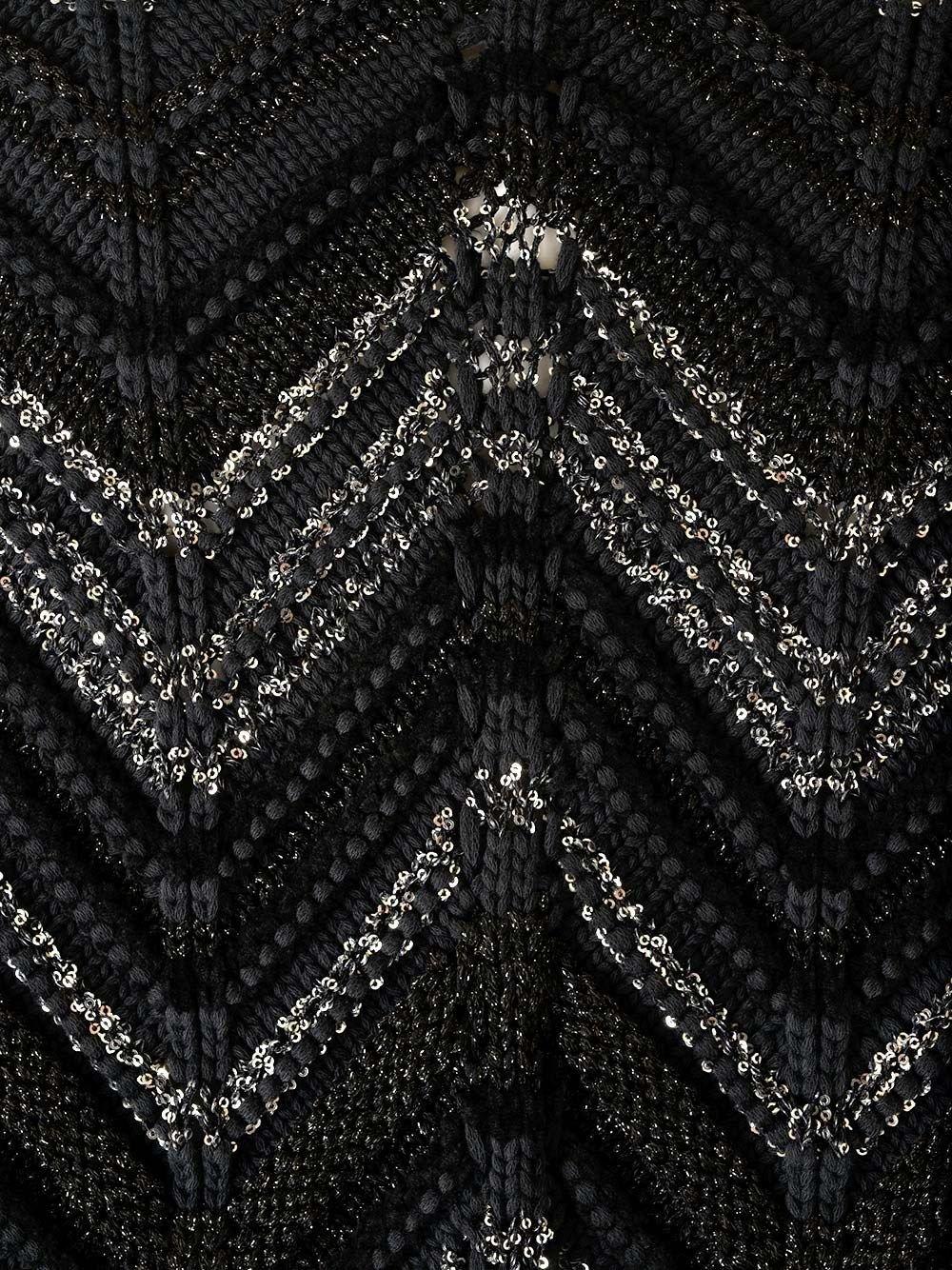 Shop Missoni Zig Zag Oversized Knit Jumper In Black